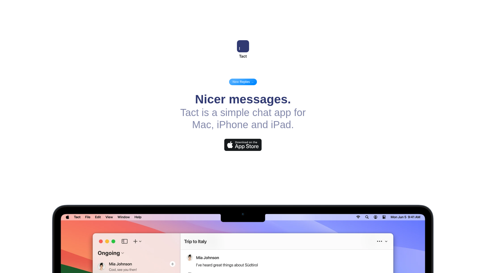 Tact screenshot