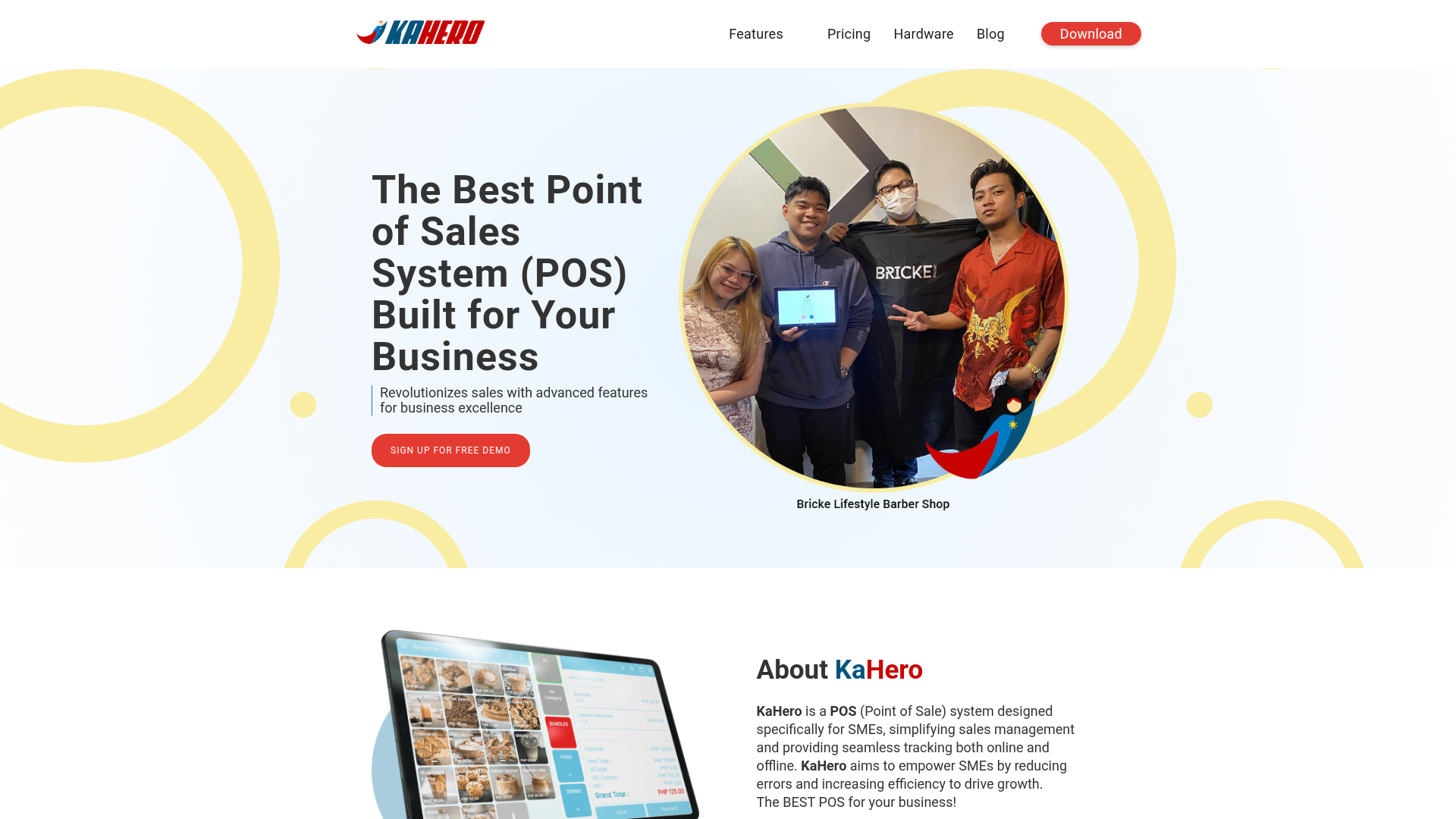 KaHero POS screenshot