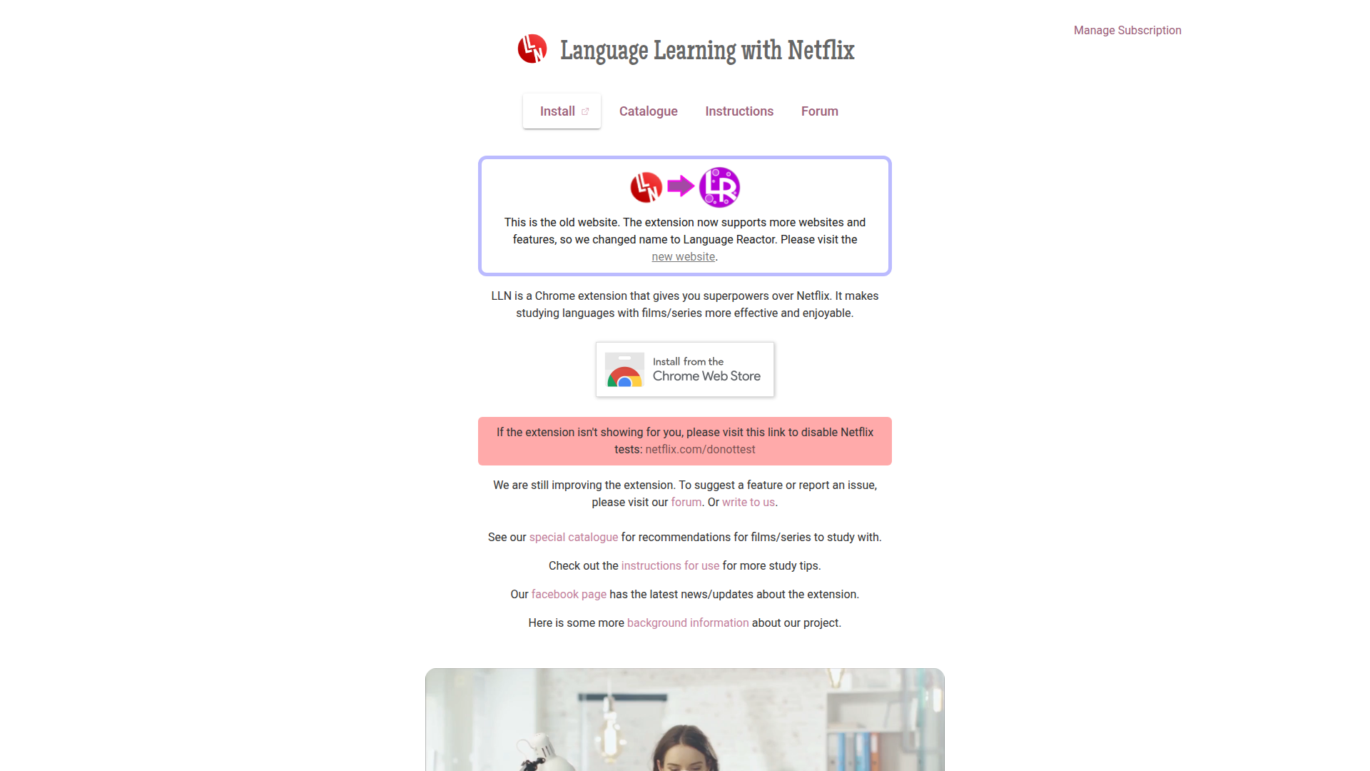 Language Learning with Netflix screenshot