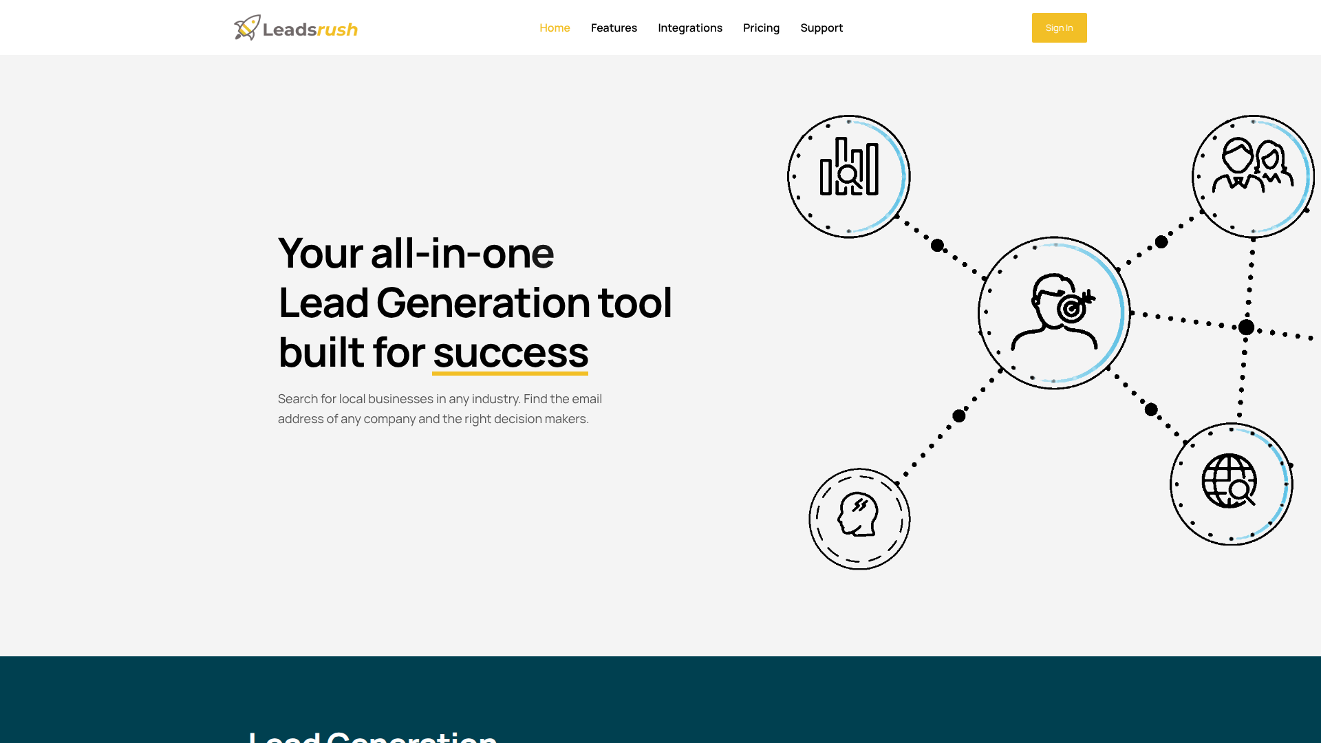 Leadsrush screenshot