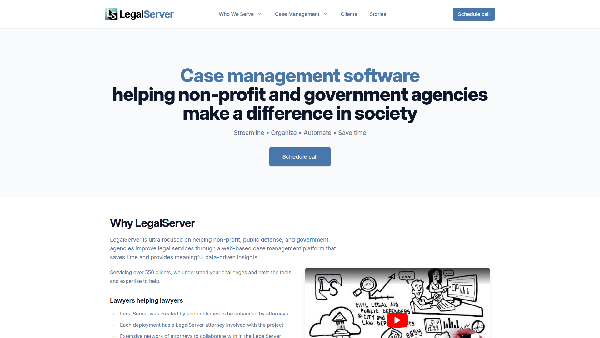LegalServer screenshot