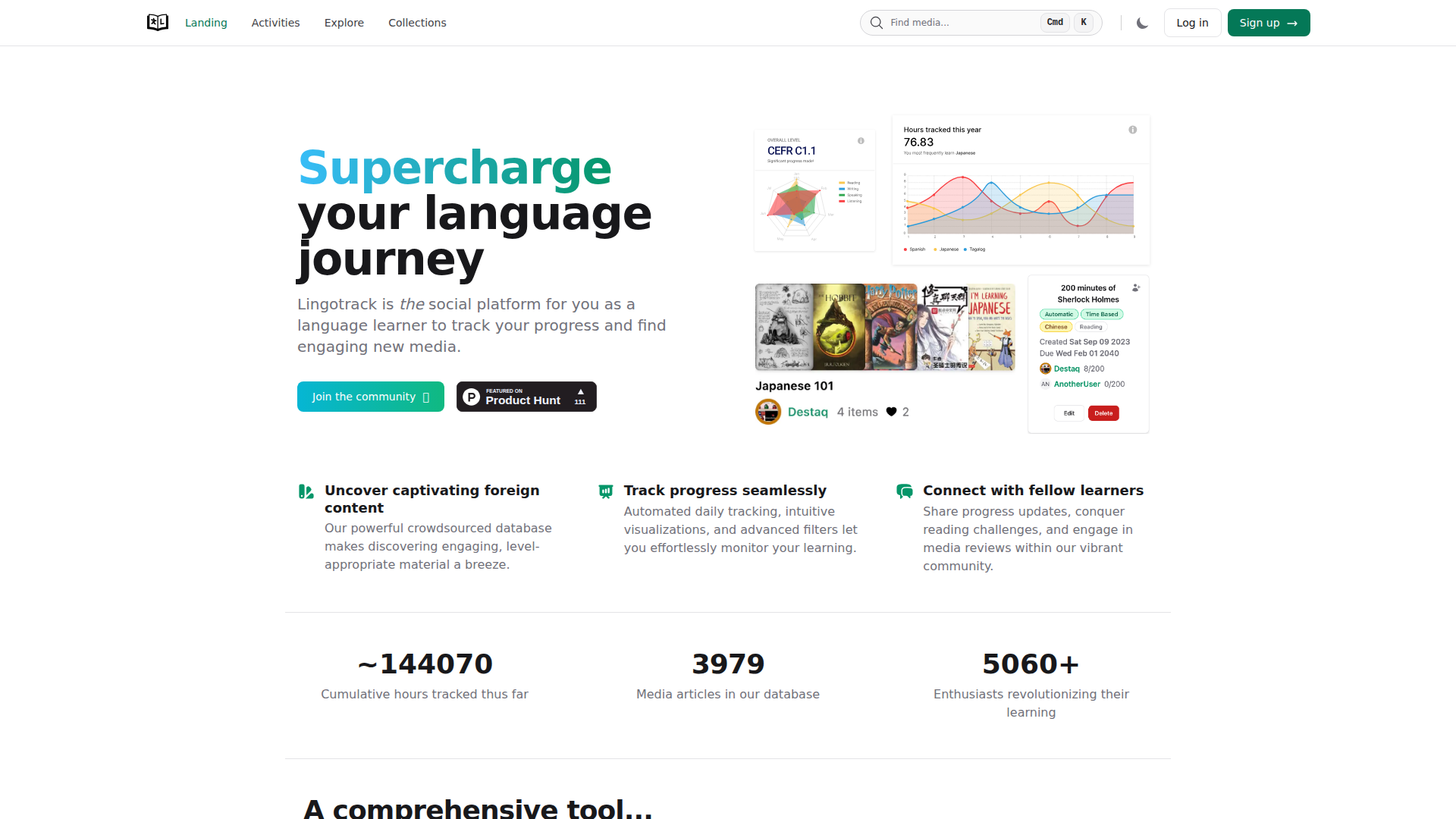 Lingotrack screenshot