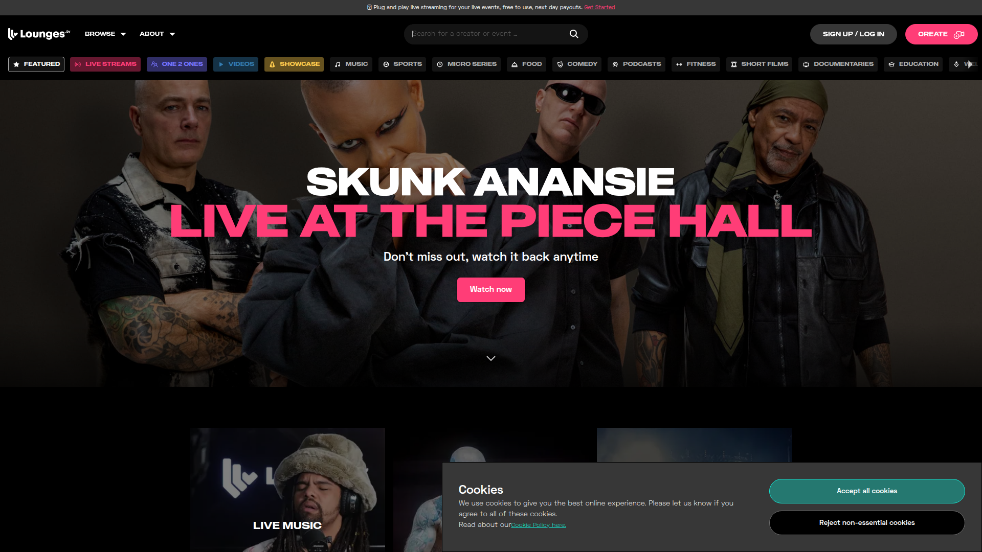 Lounges.tv screenshot