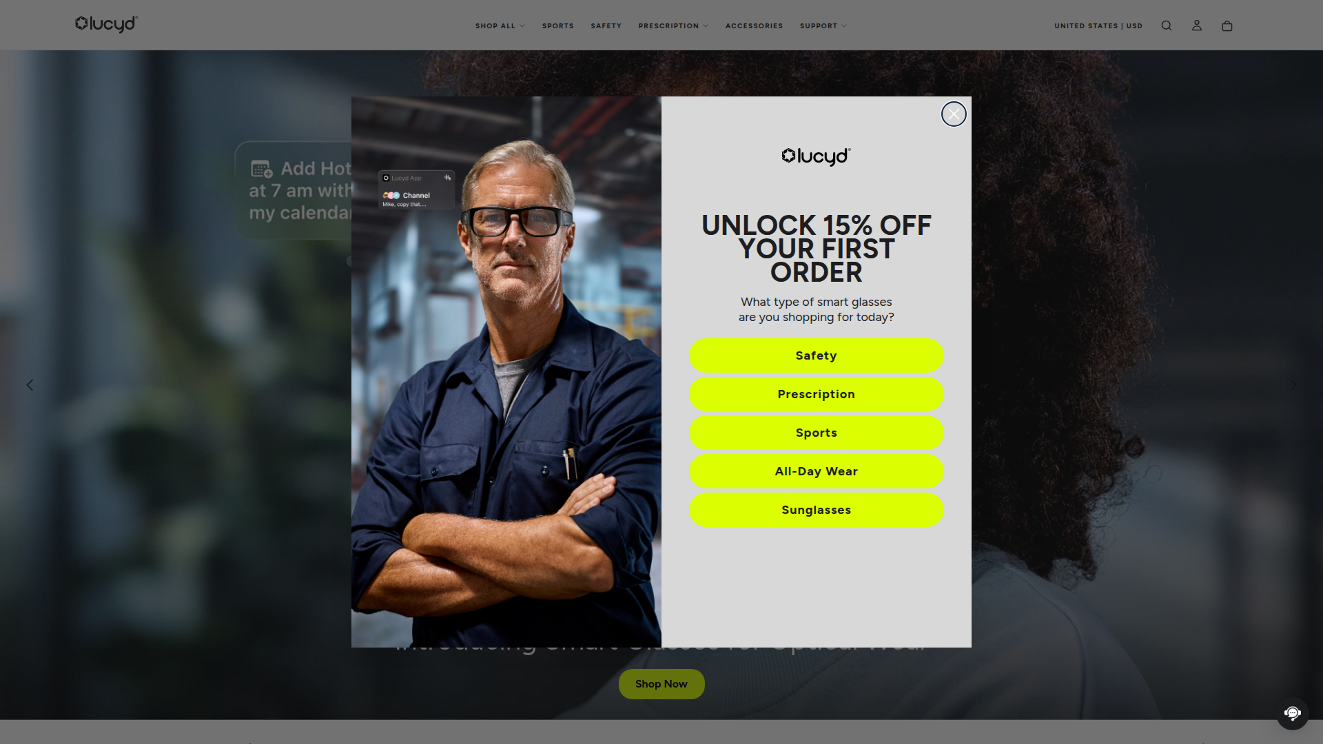 LUCYD EYEWEAR screenshot