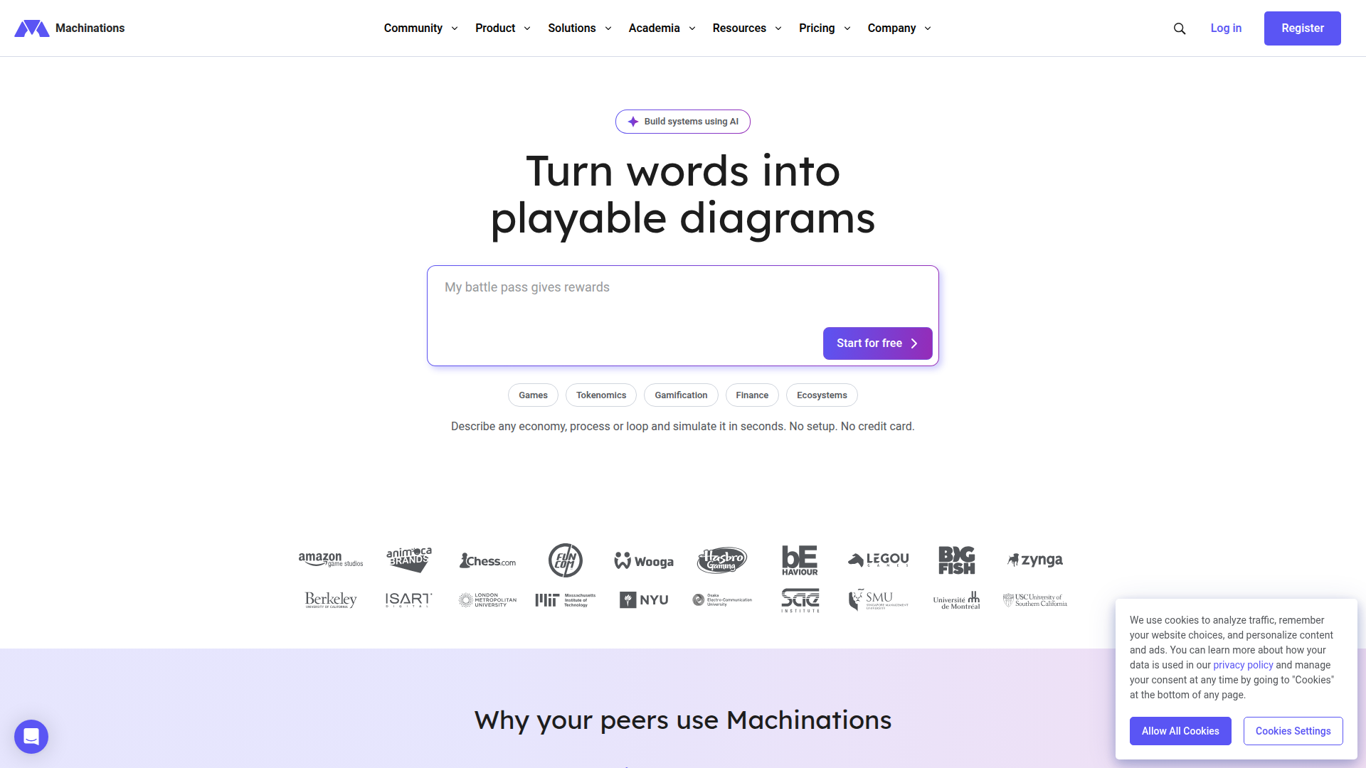 Machinations screenshot