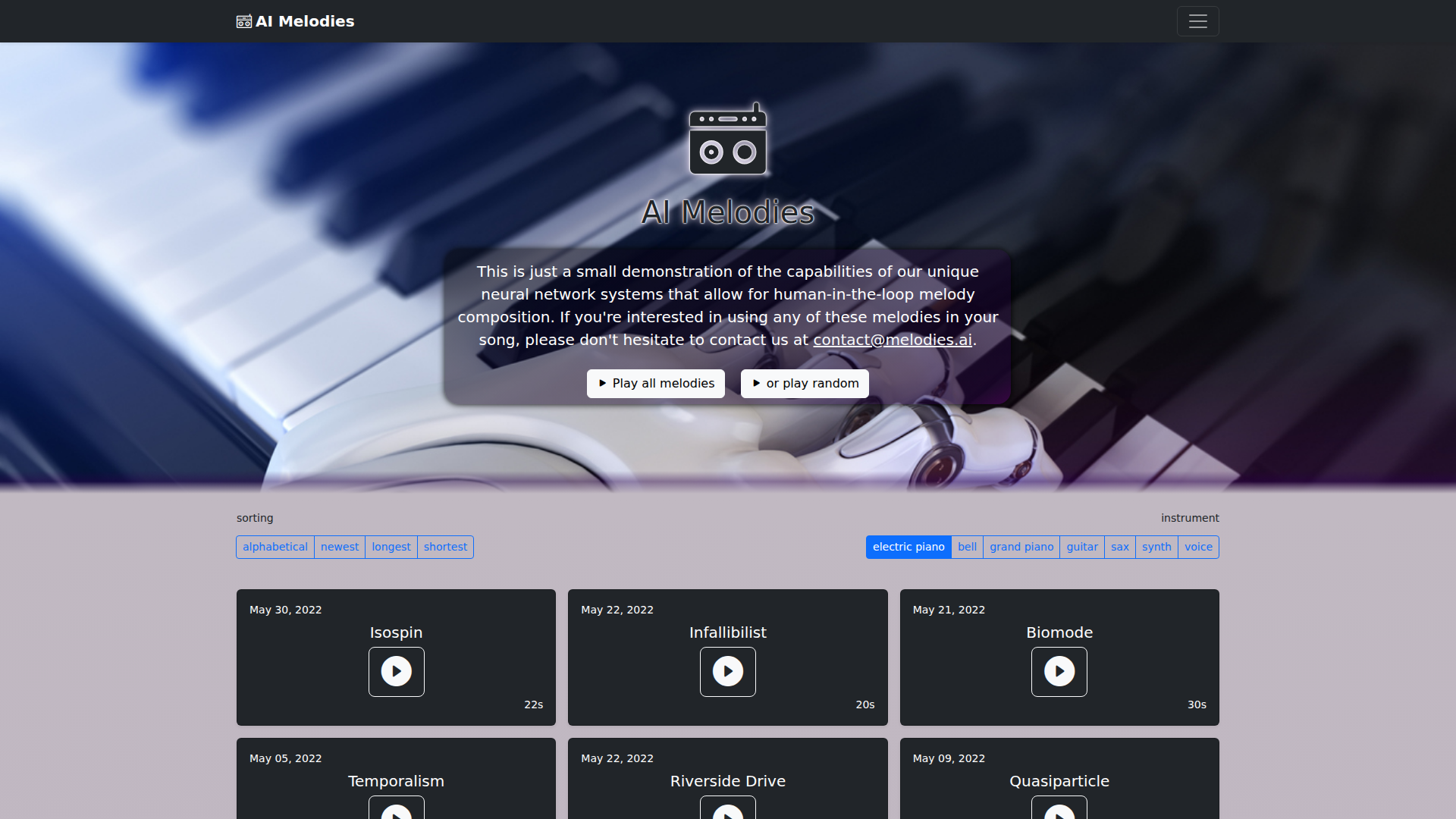 AI Melodies screenshot