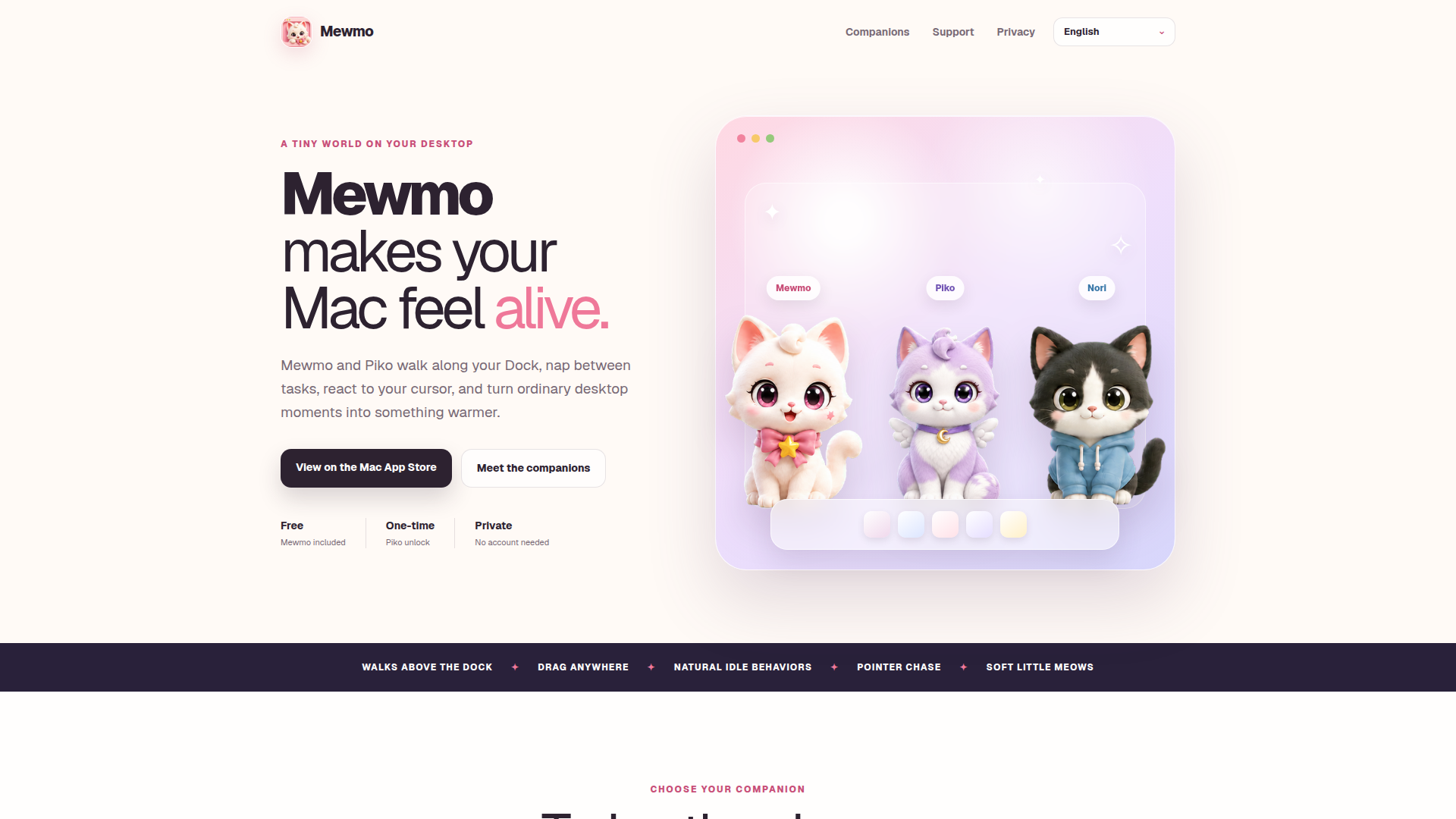 Mewmo screenshot