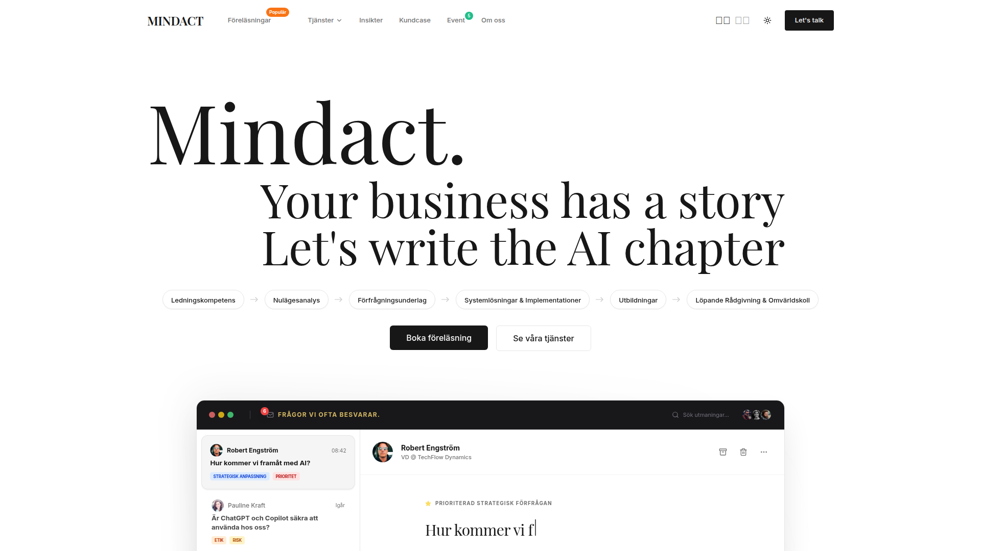 Mindact screenshot