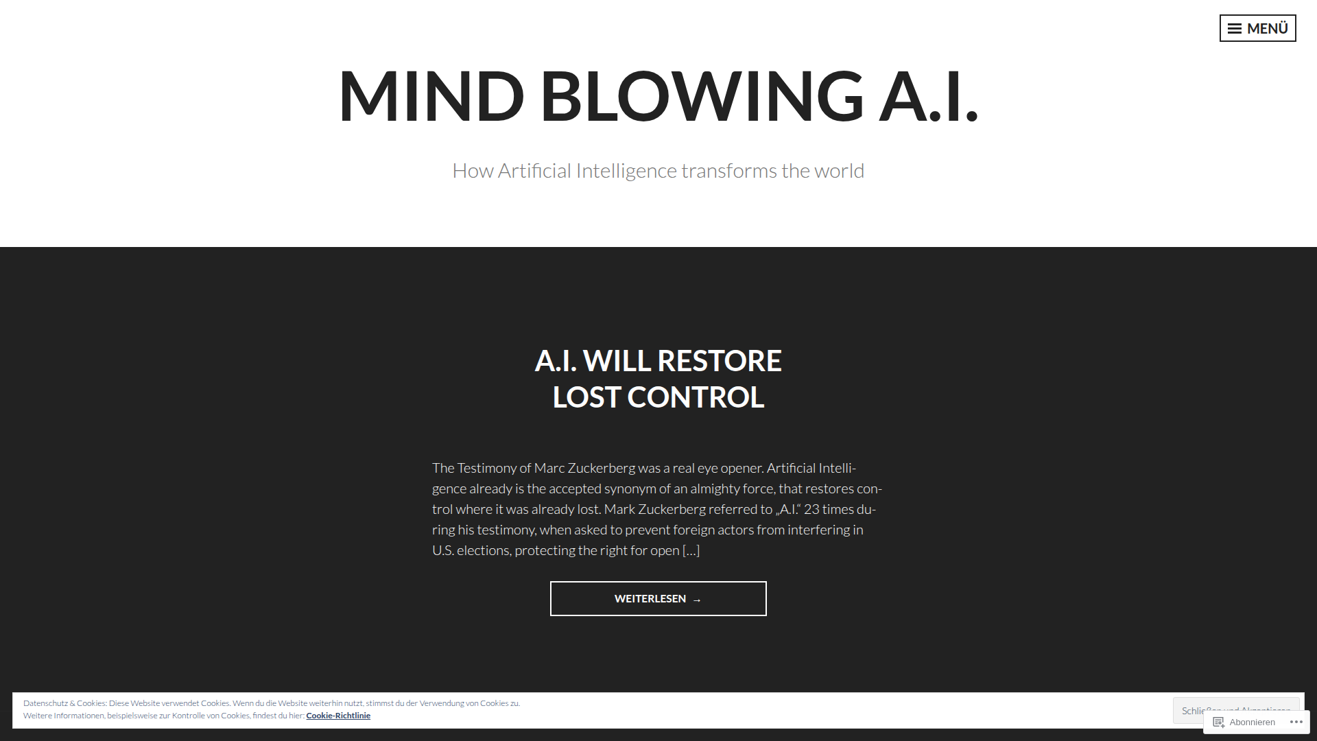 Mind Blowing A.I. screenshot