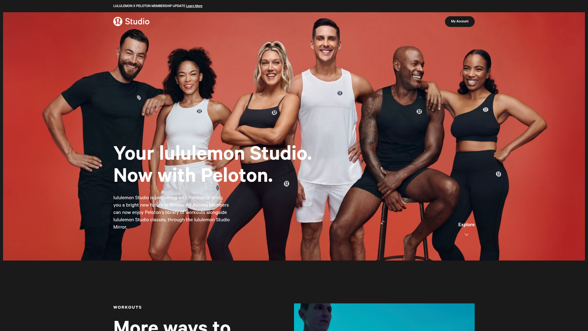 lululemon Studio screenshot