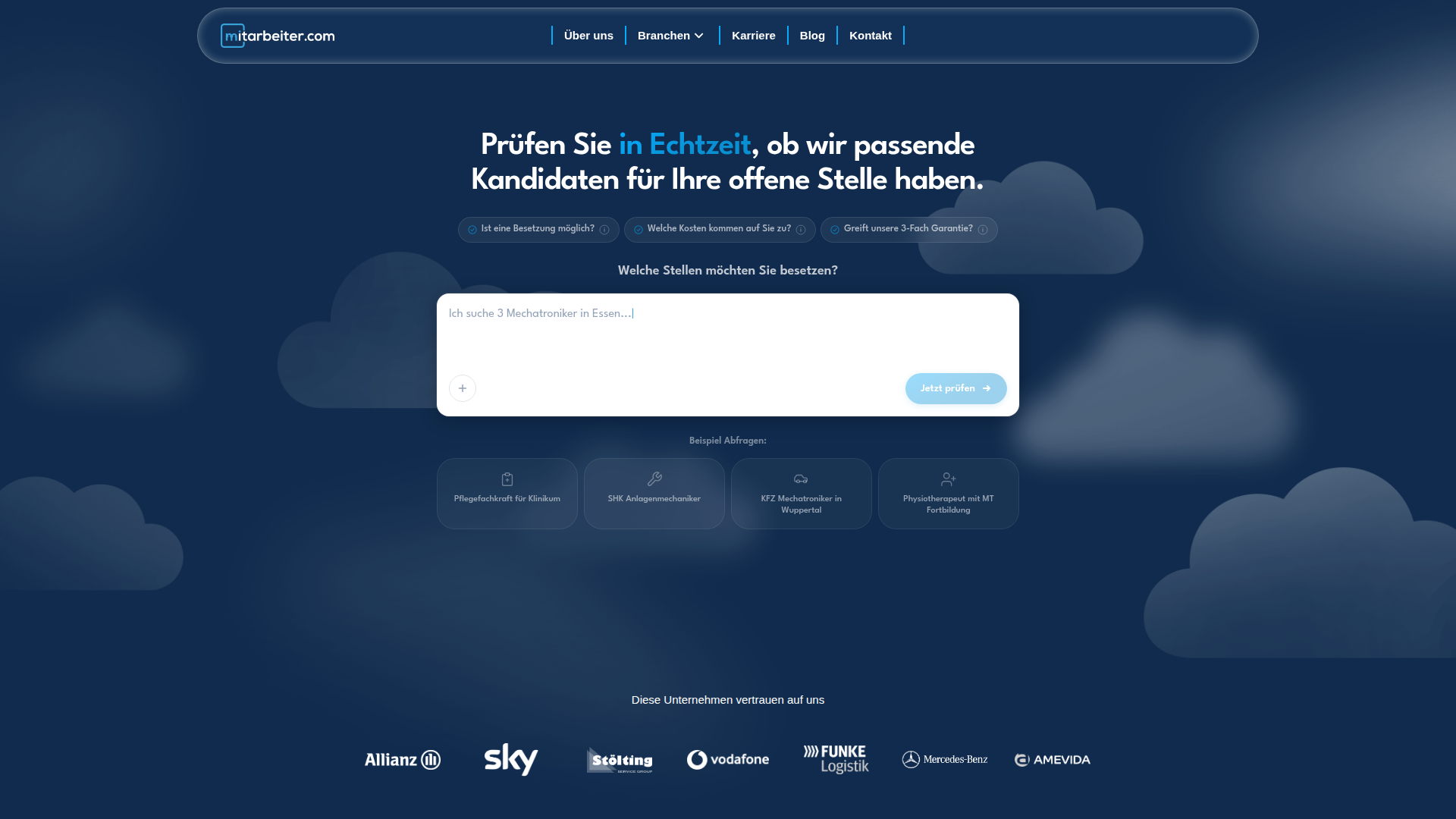 Mitarbeiter.com screenshot