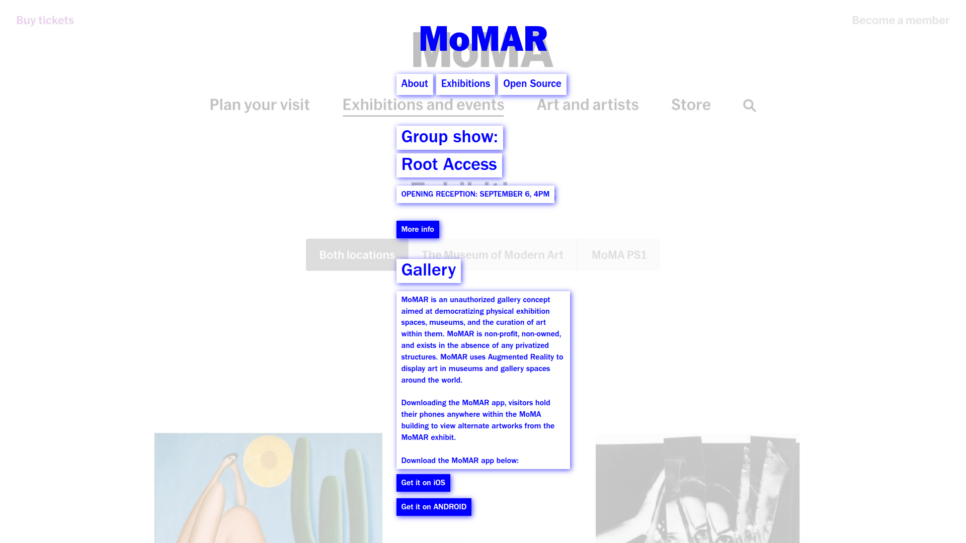 MoMAR screenshot
