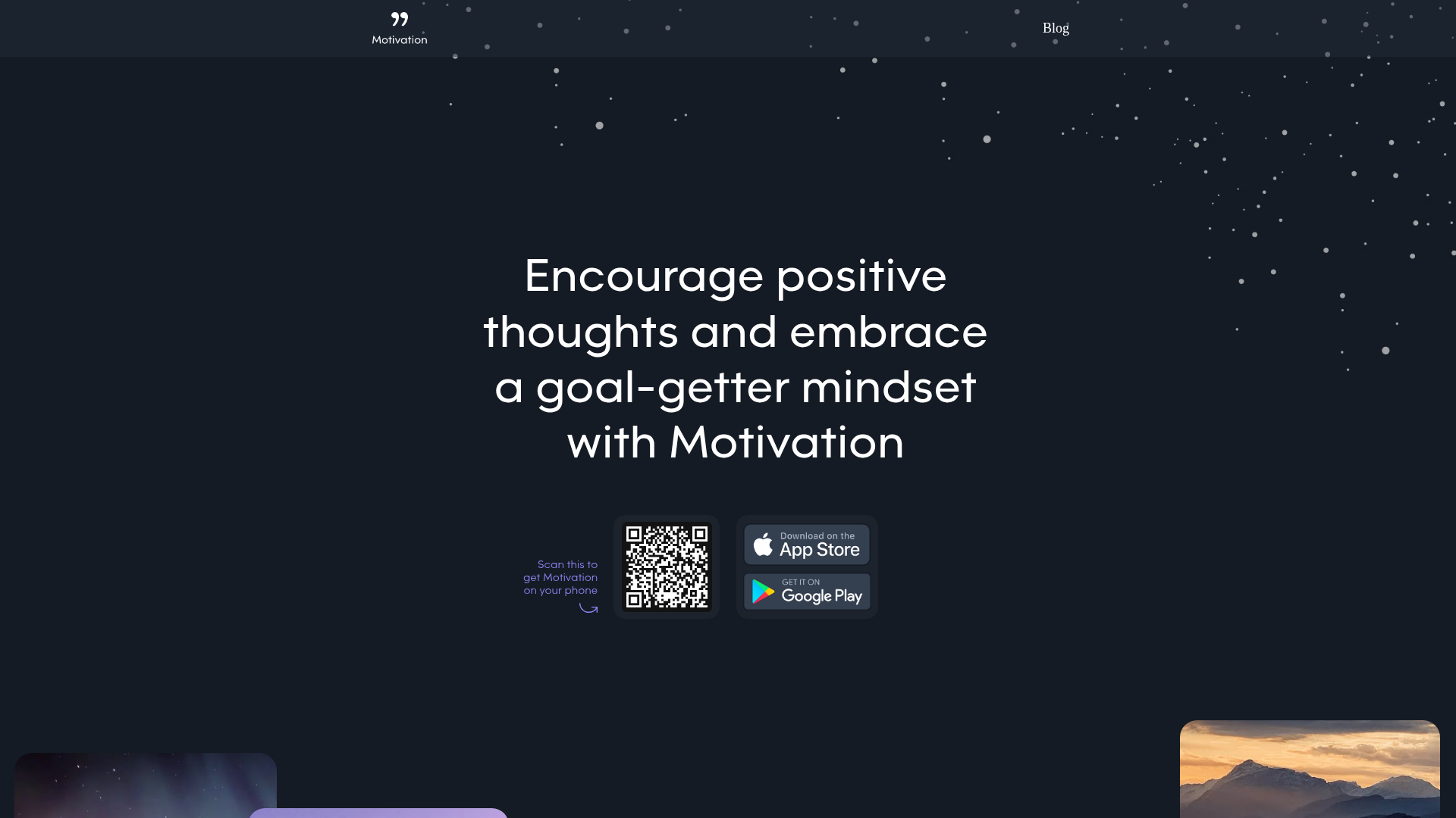 Motivation screenshot