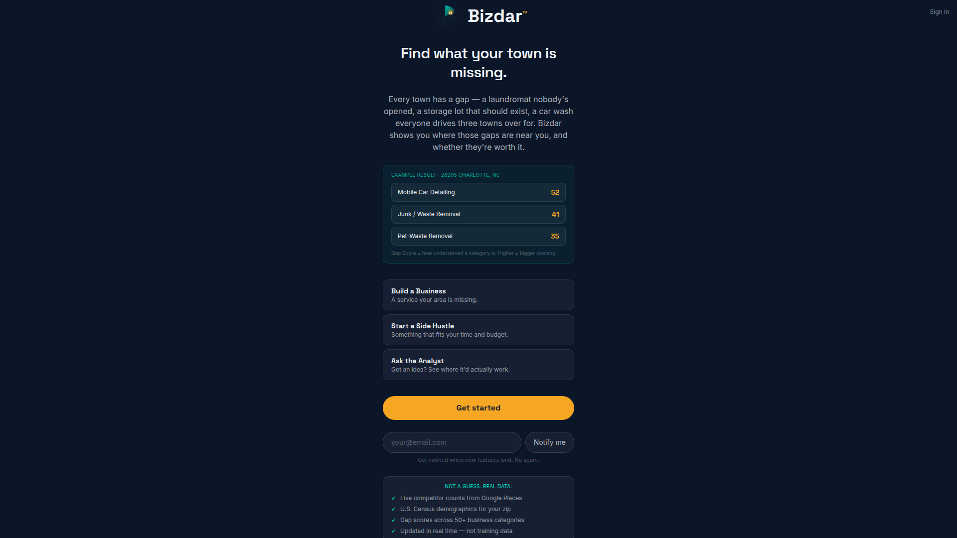 Bizdar screenshot