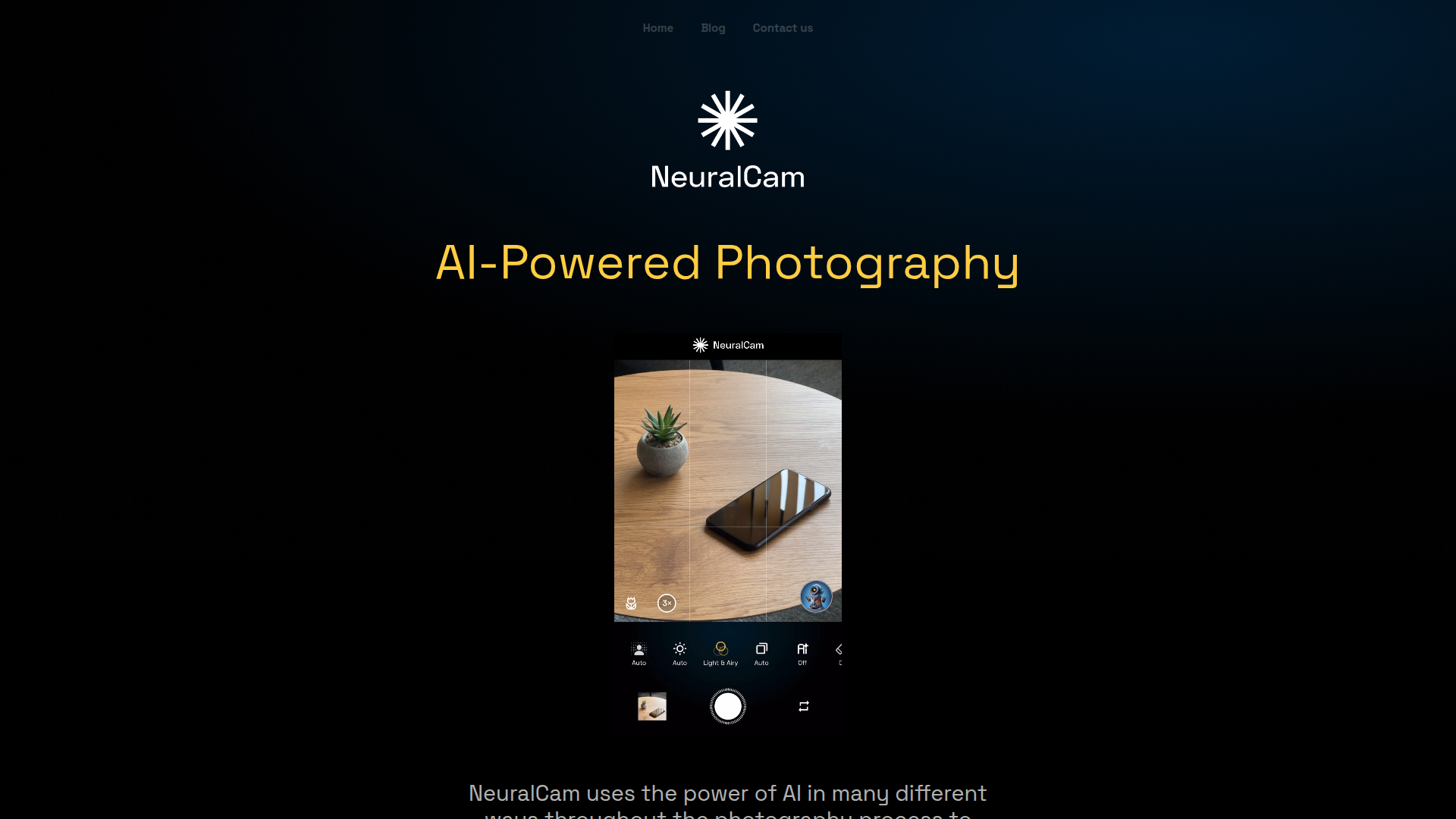 NeuralCam screenshot