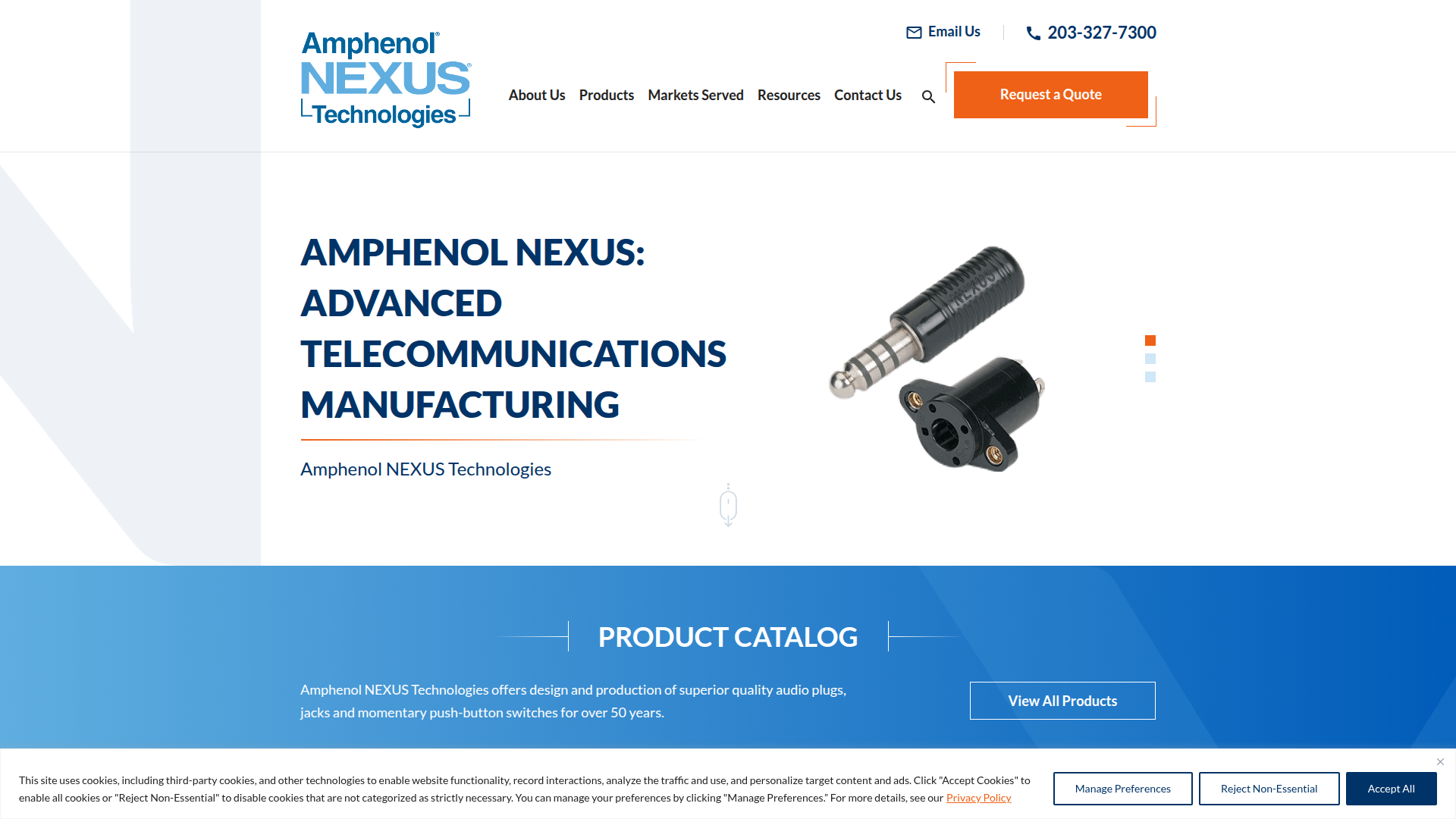 Amphenol NEXUS Technologies screenshot