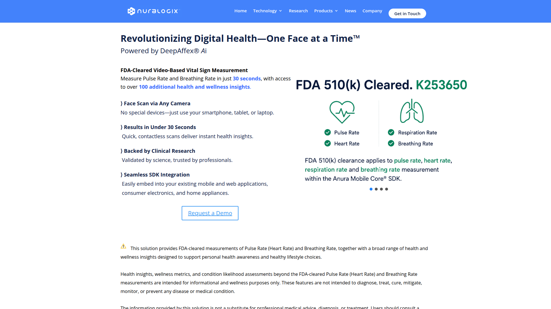 NuraLogix screenshot