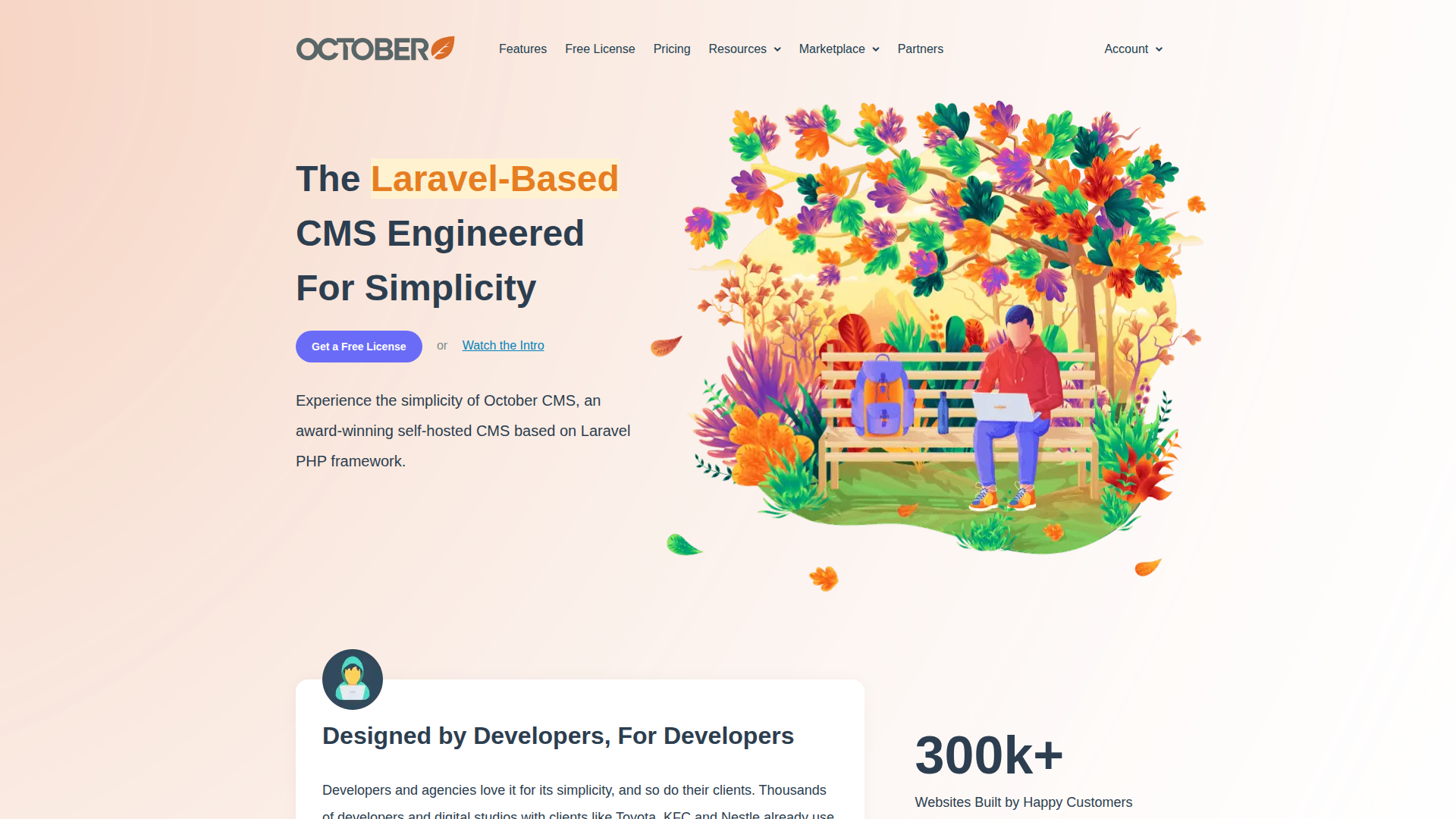 October CMS screenshot
