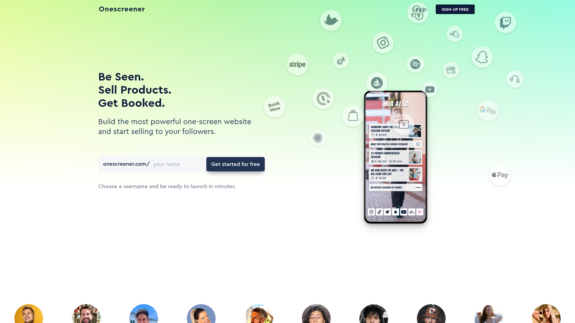 Onescreener screenshot