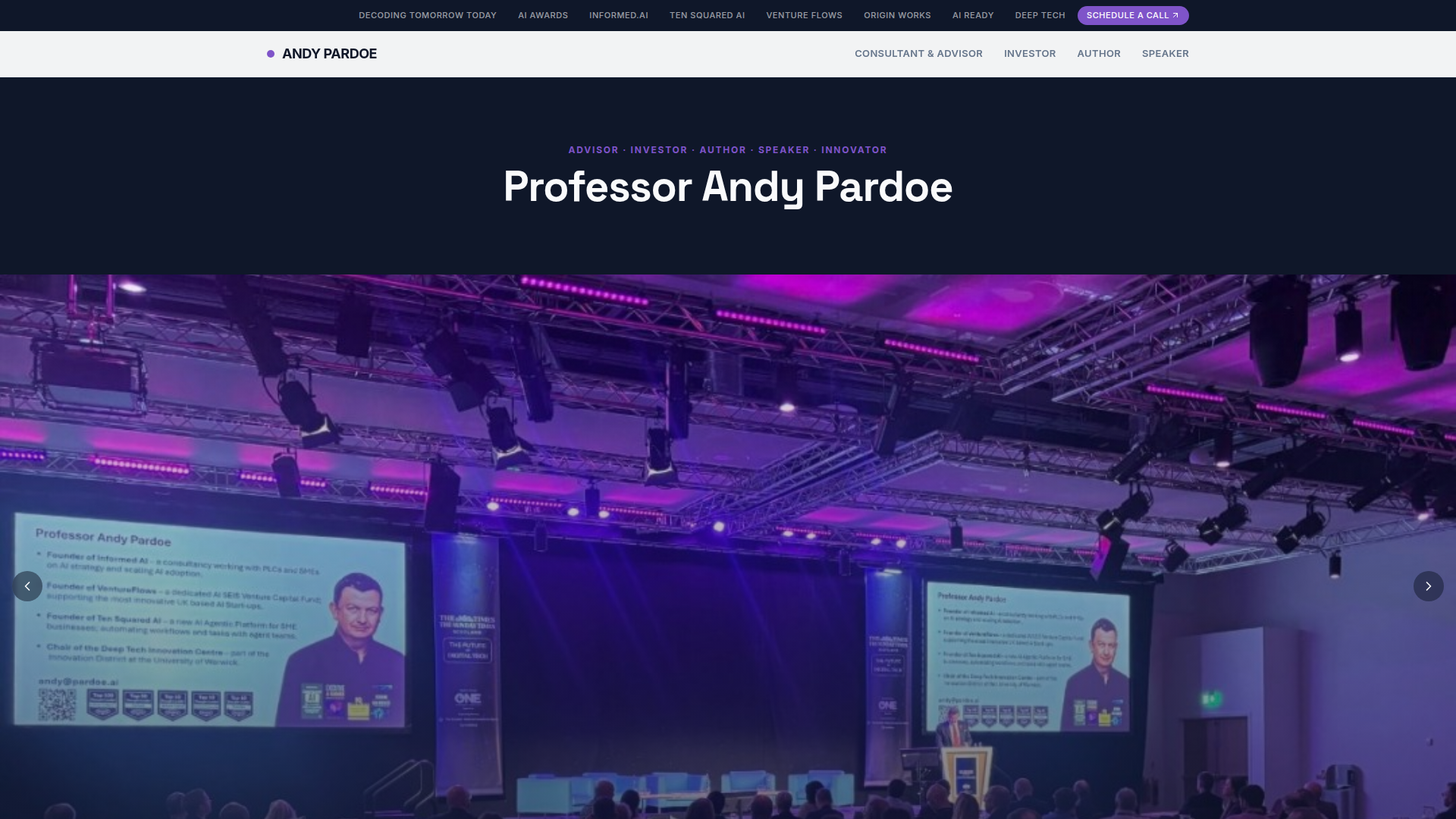 Professor Andy Pardoe screenshot