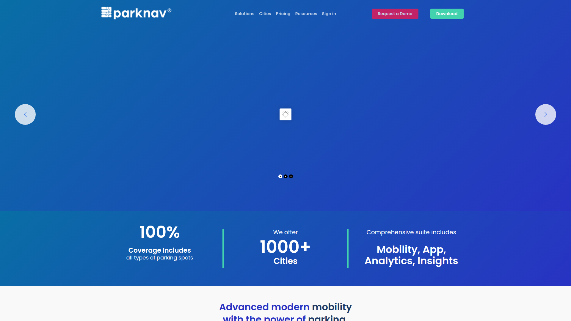 Parknav screenshot