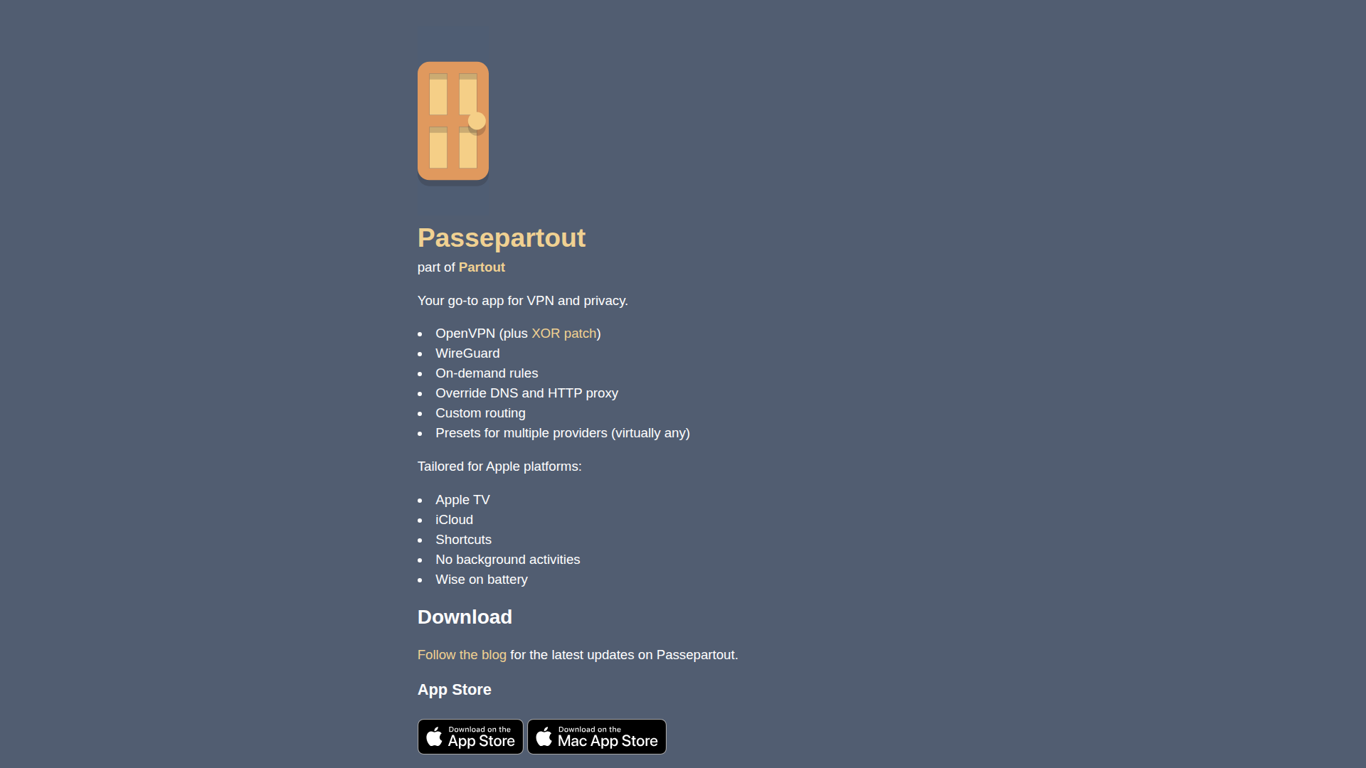 Passepartout screenshot