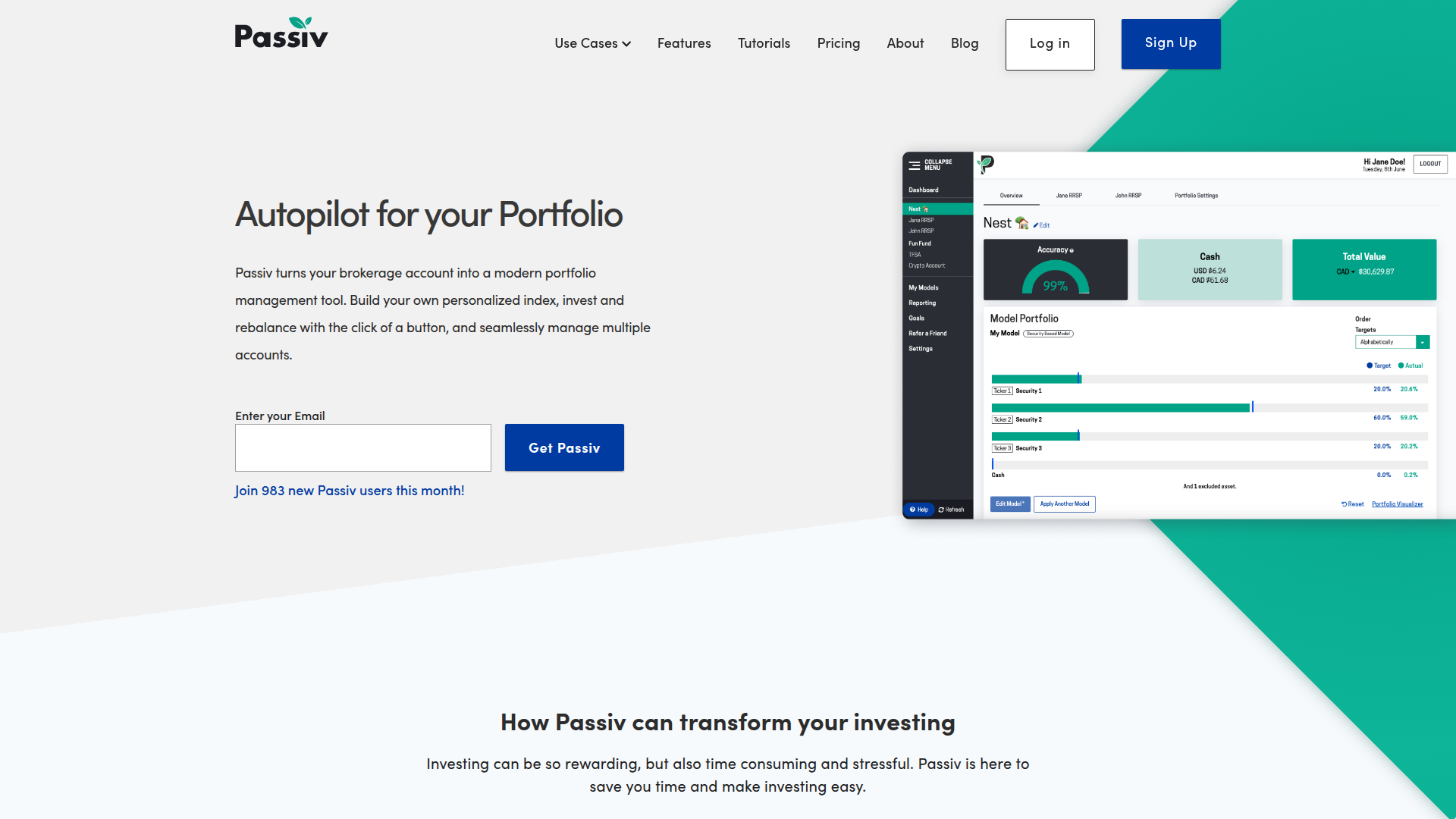 Passiv screenshot