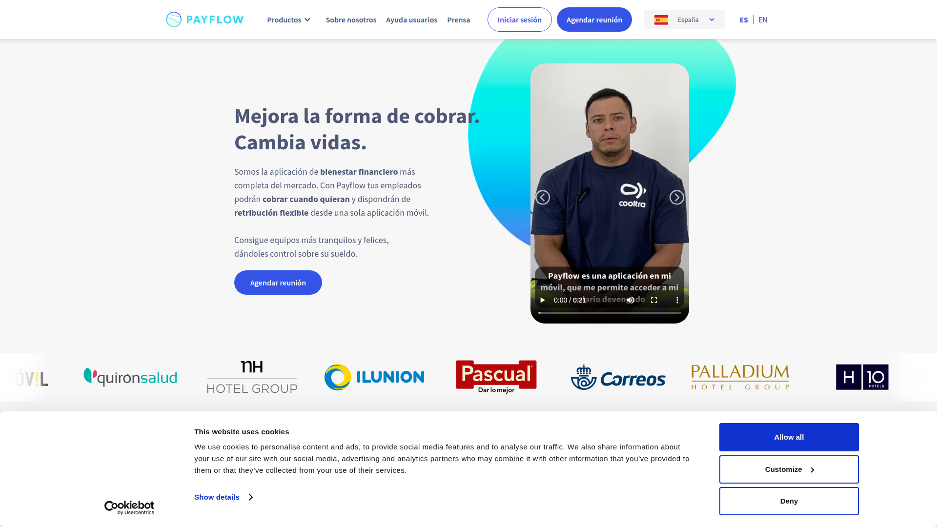 Payflow screenshot