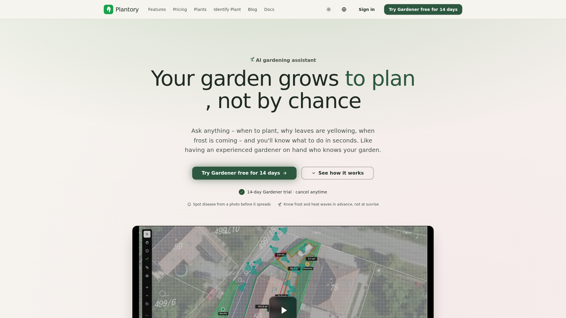 Plantory screenshot