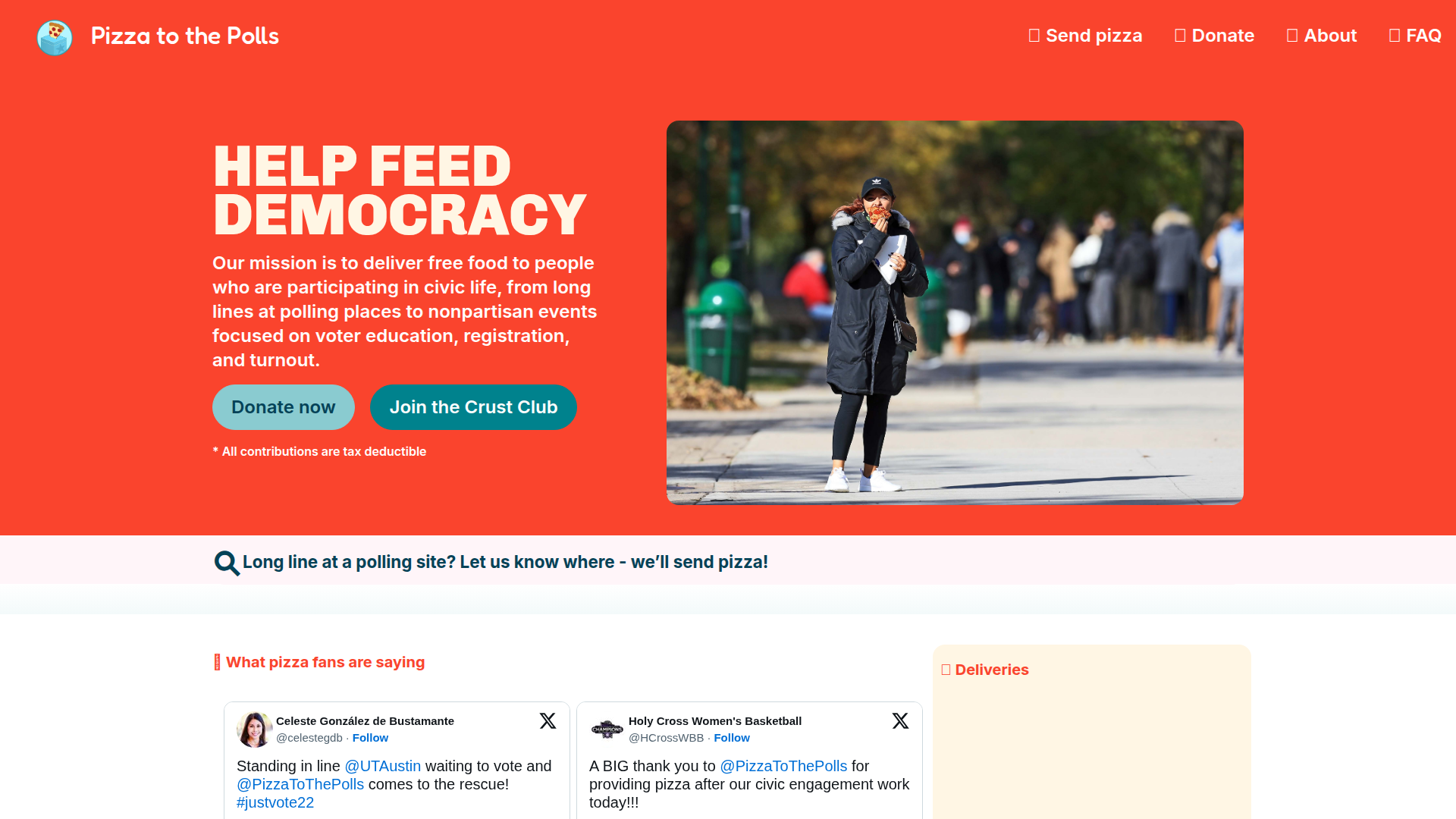 Pizza to the Polls screenshot