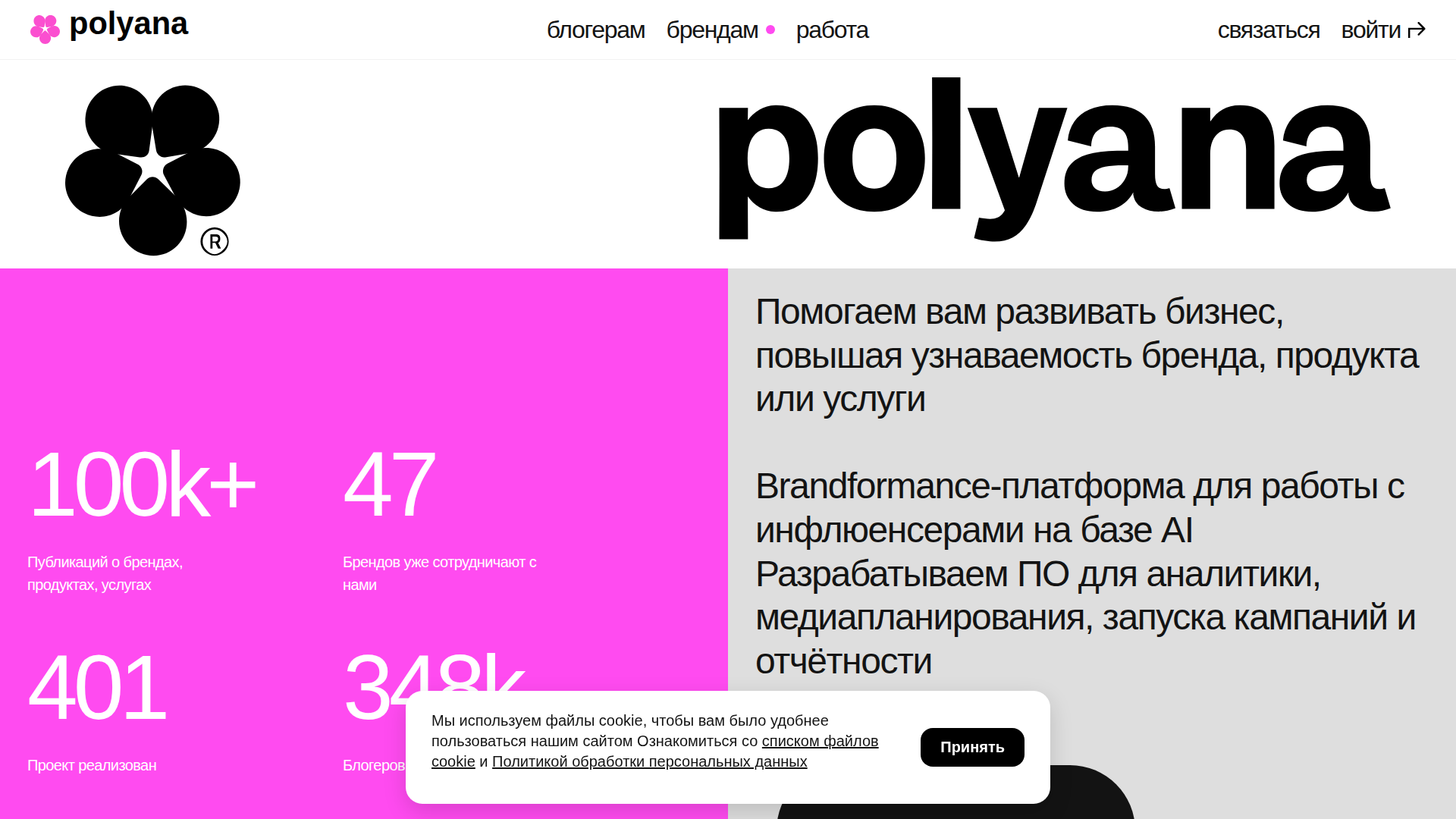 Polyana.ai screenshot