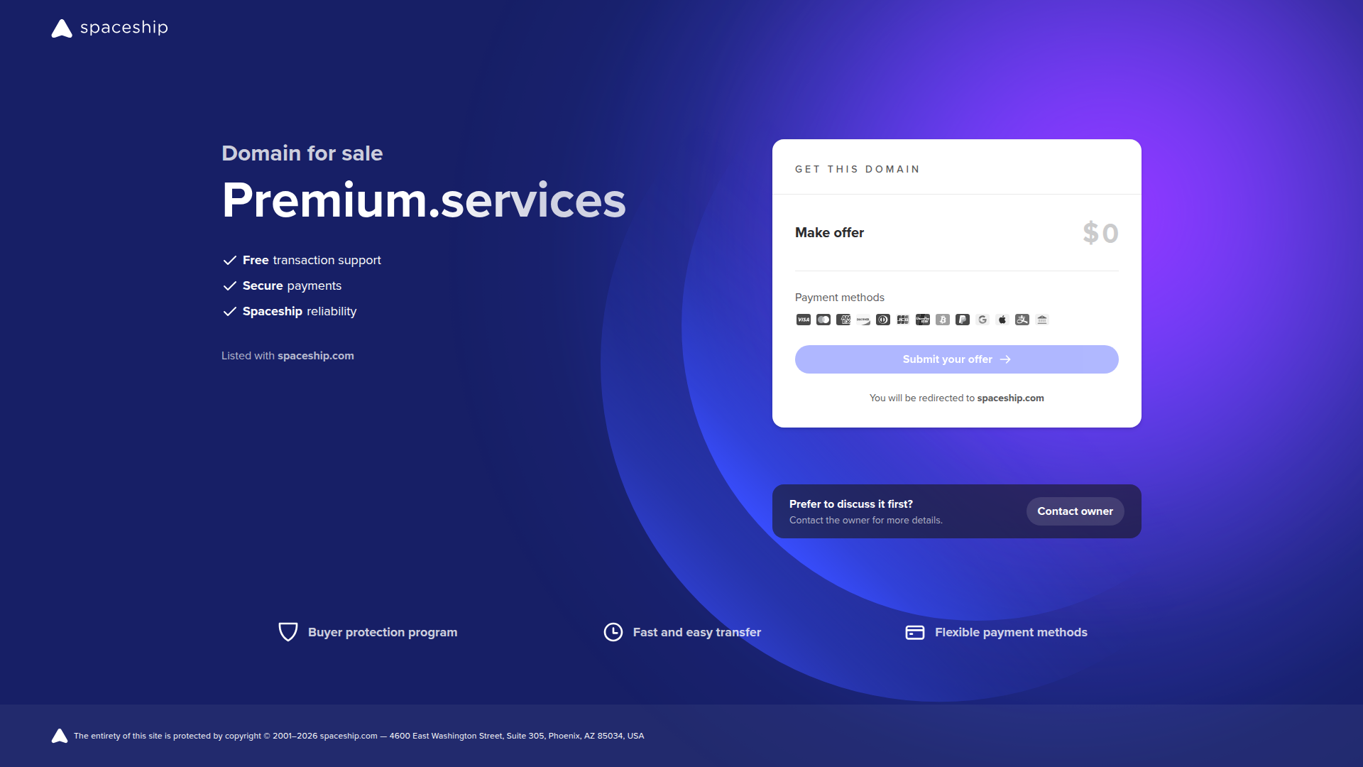 Premium.services screenshot
