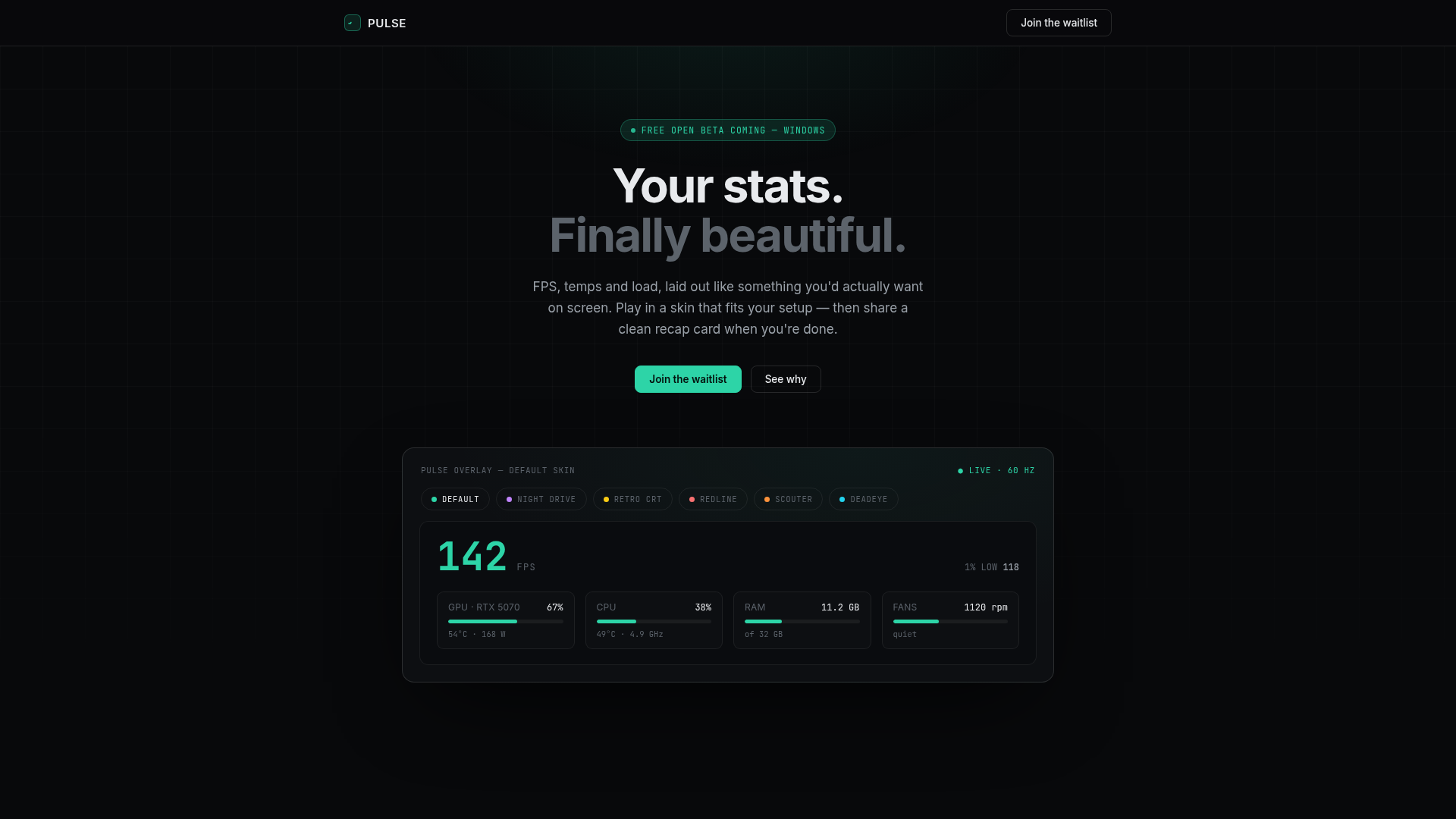 Pulse screenshot