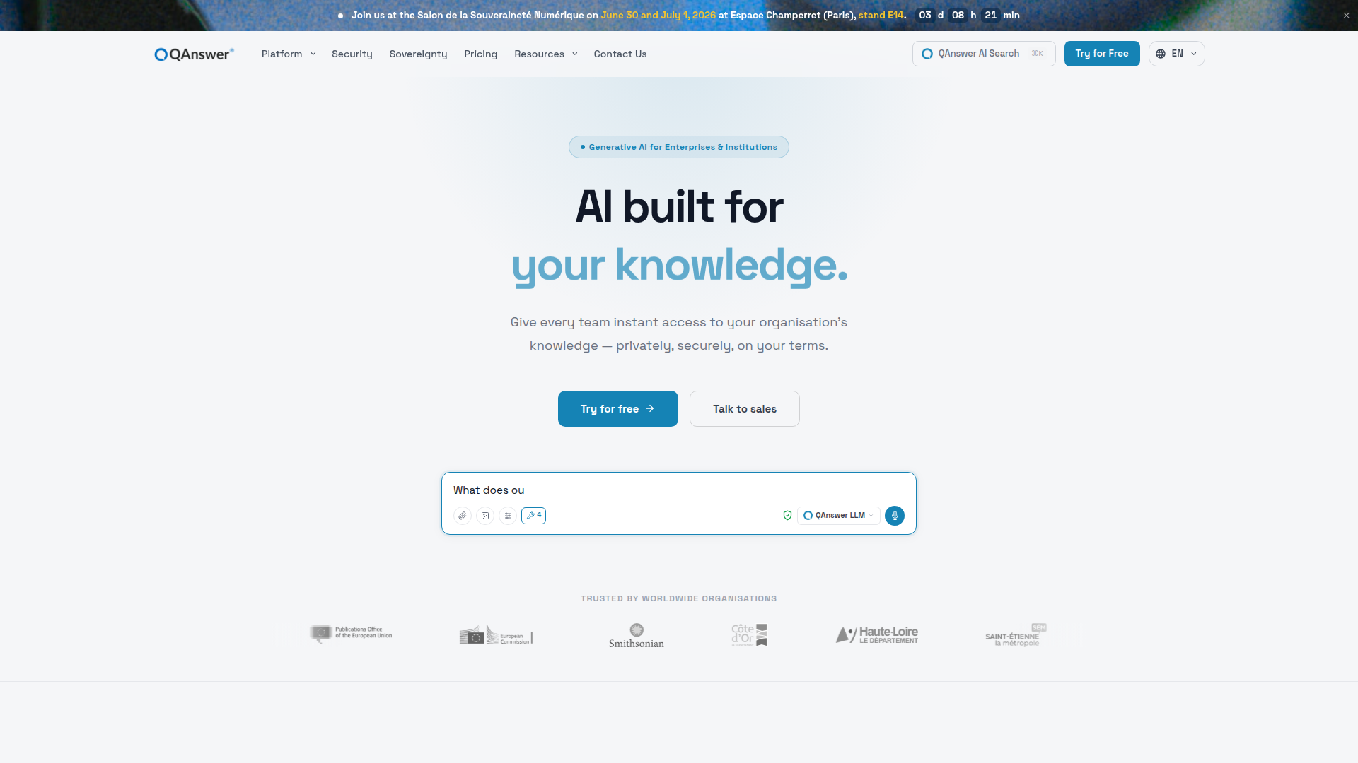 QAnswer screenshot