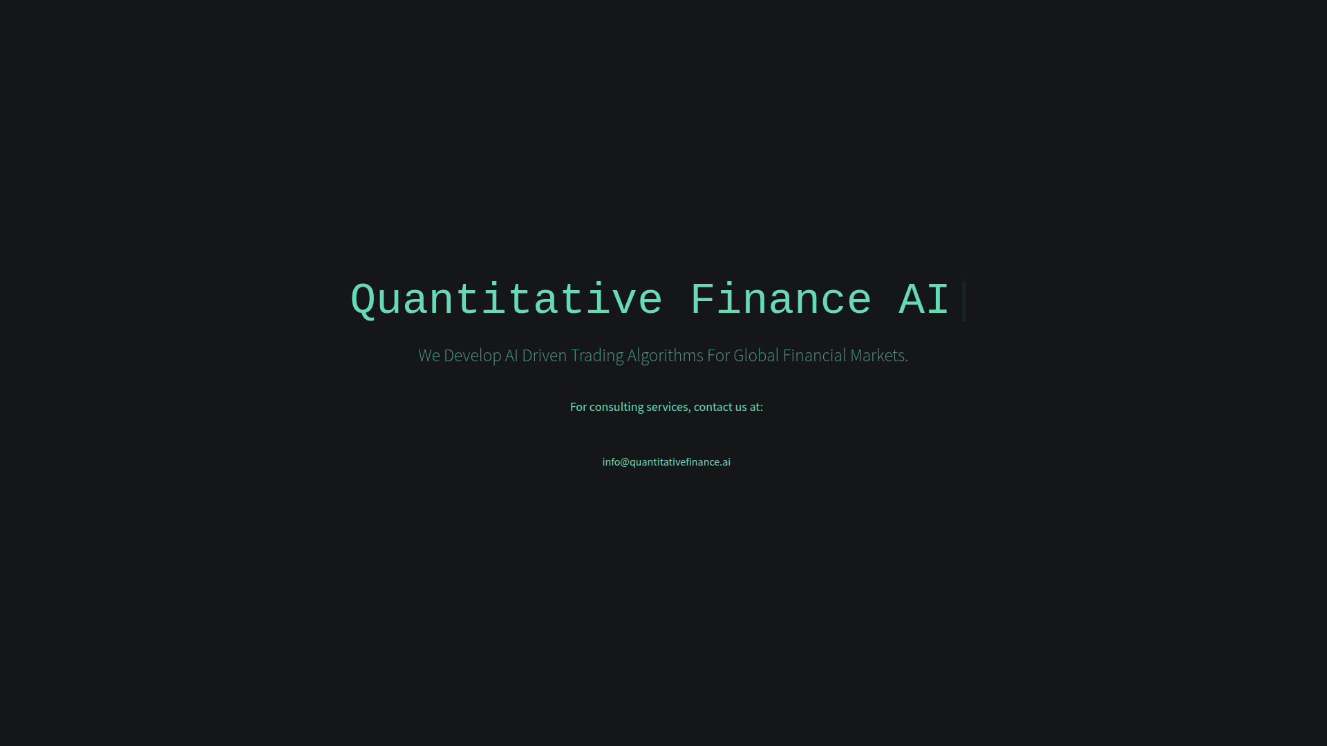 Quantitative Finance AI screenshot