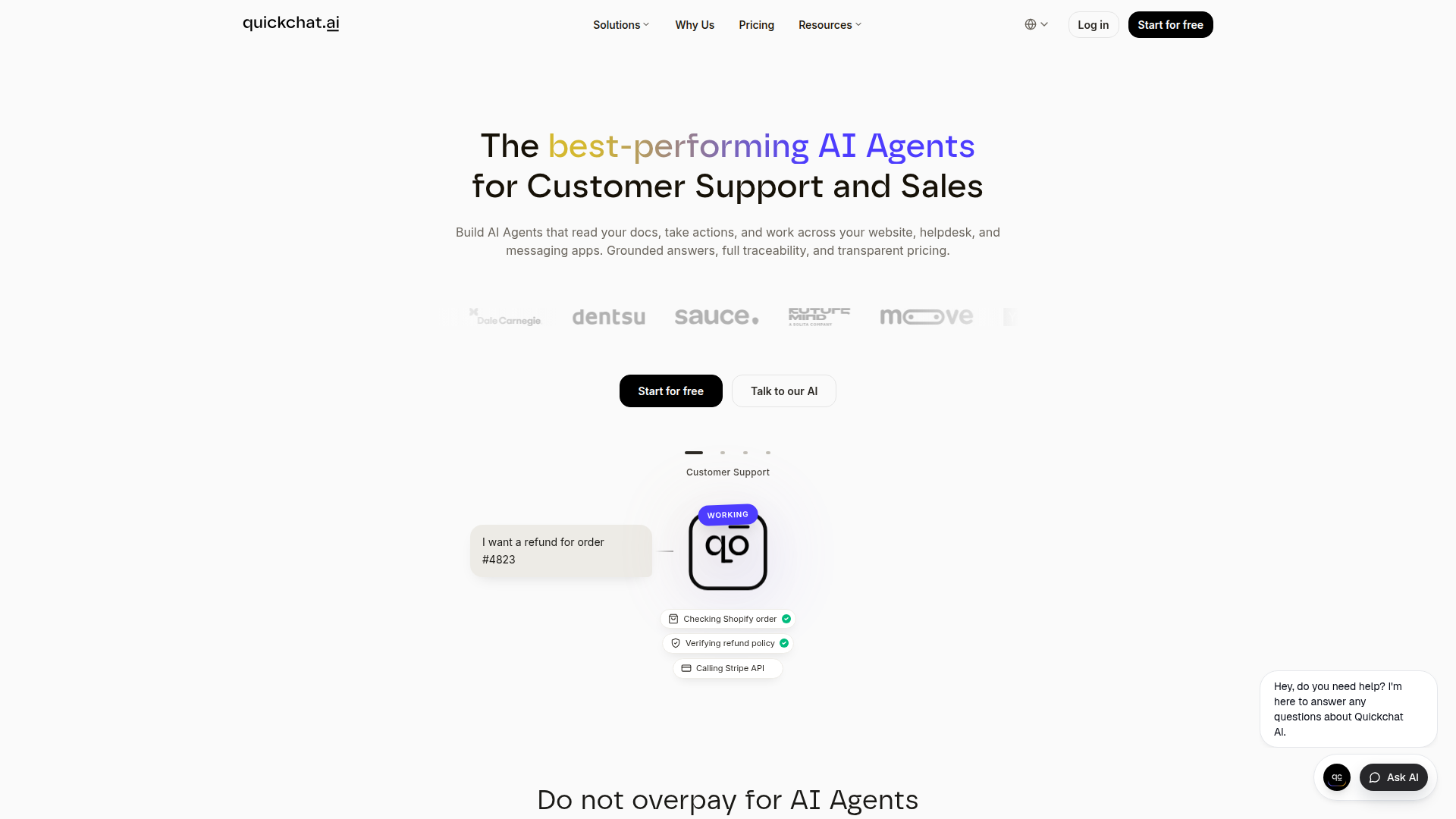 Quickchat AI screenshot