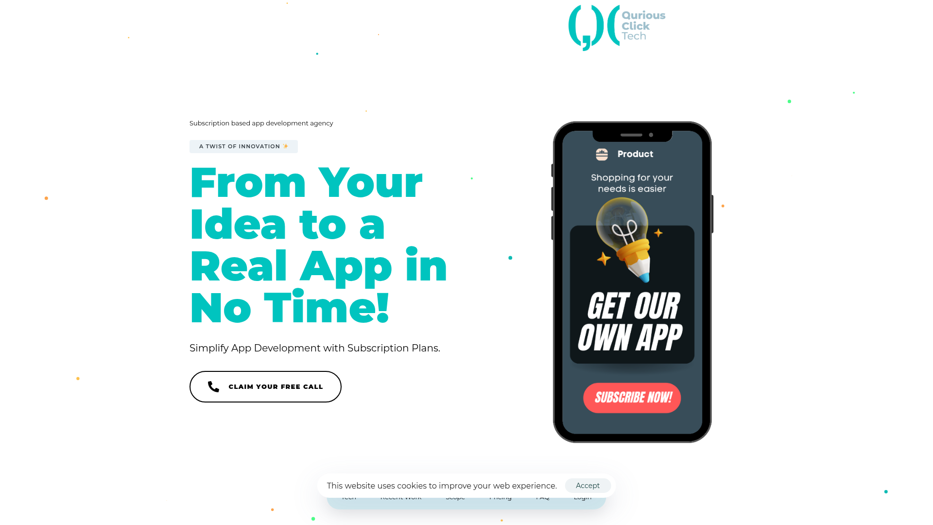 Qurious Click Tech screenshot