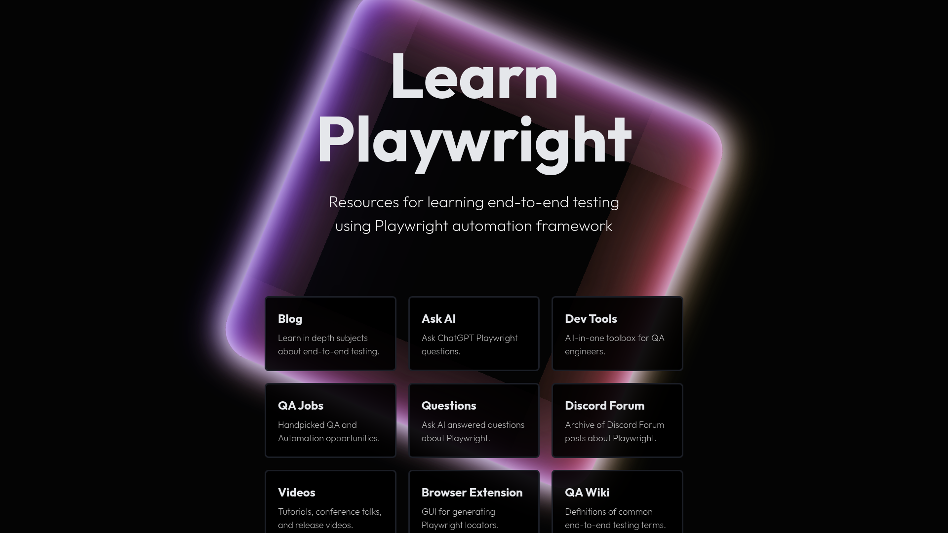 Learn Playwright screenshot