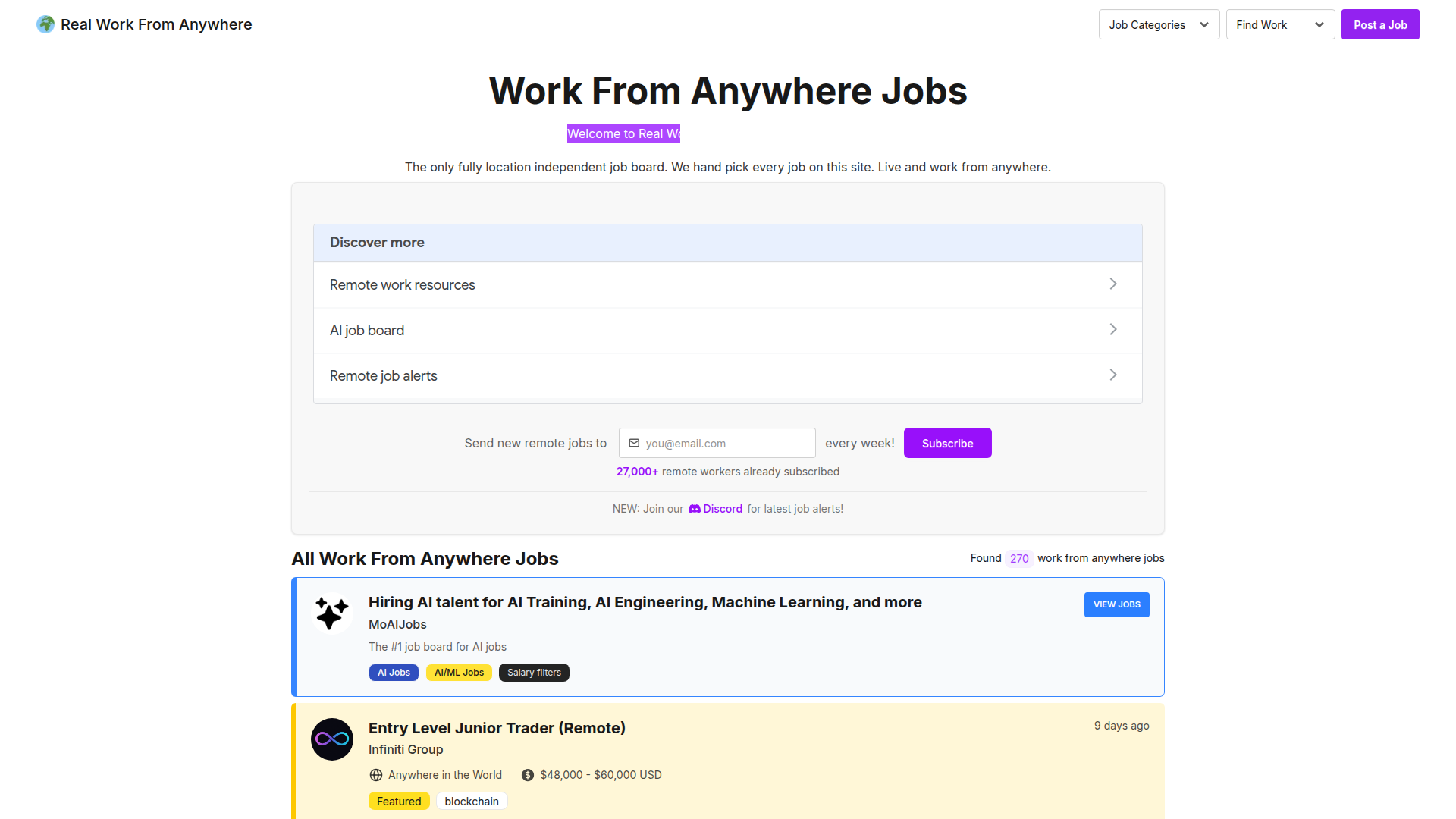Real Work From Anywhere screenshot