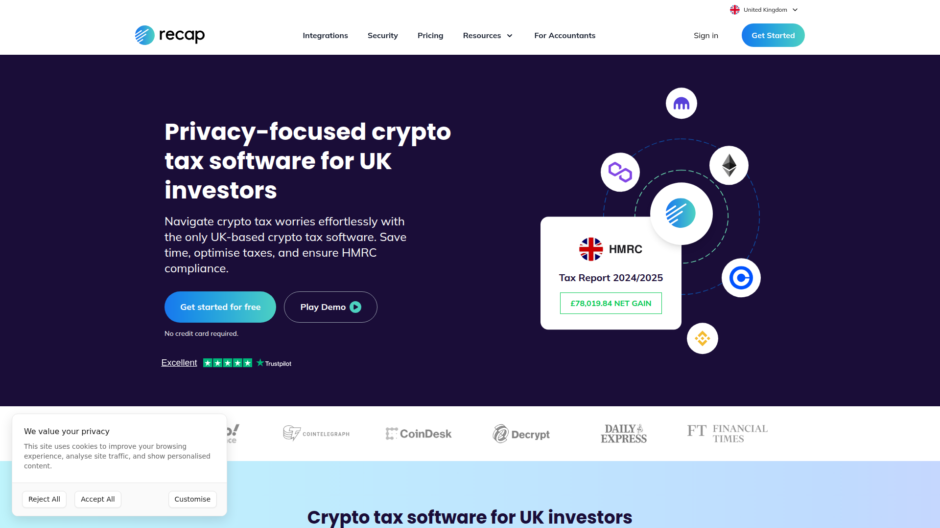 Recap screenshot