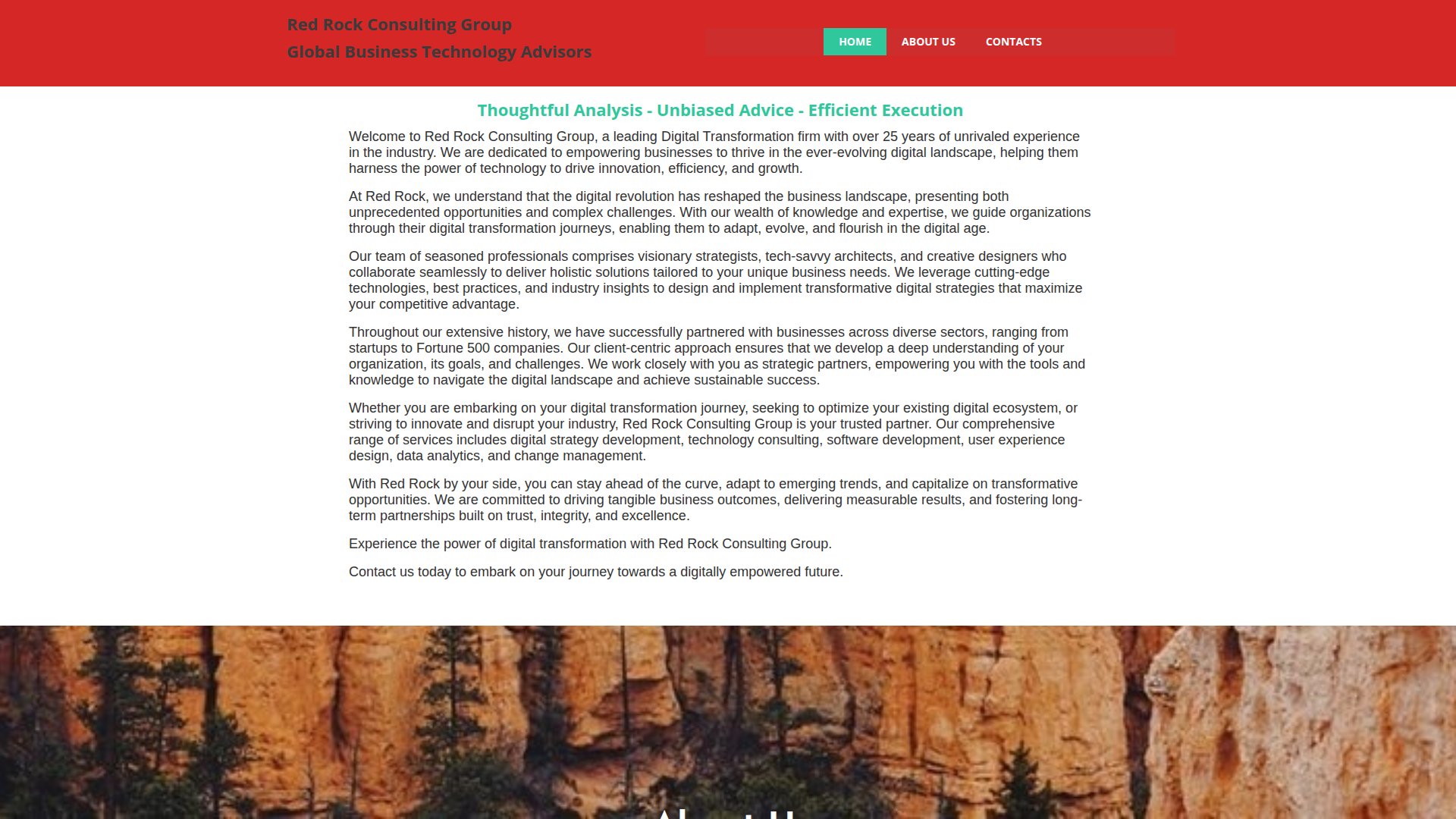 Red Rock Consulting Group screenshot