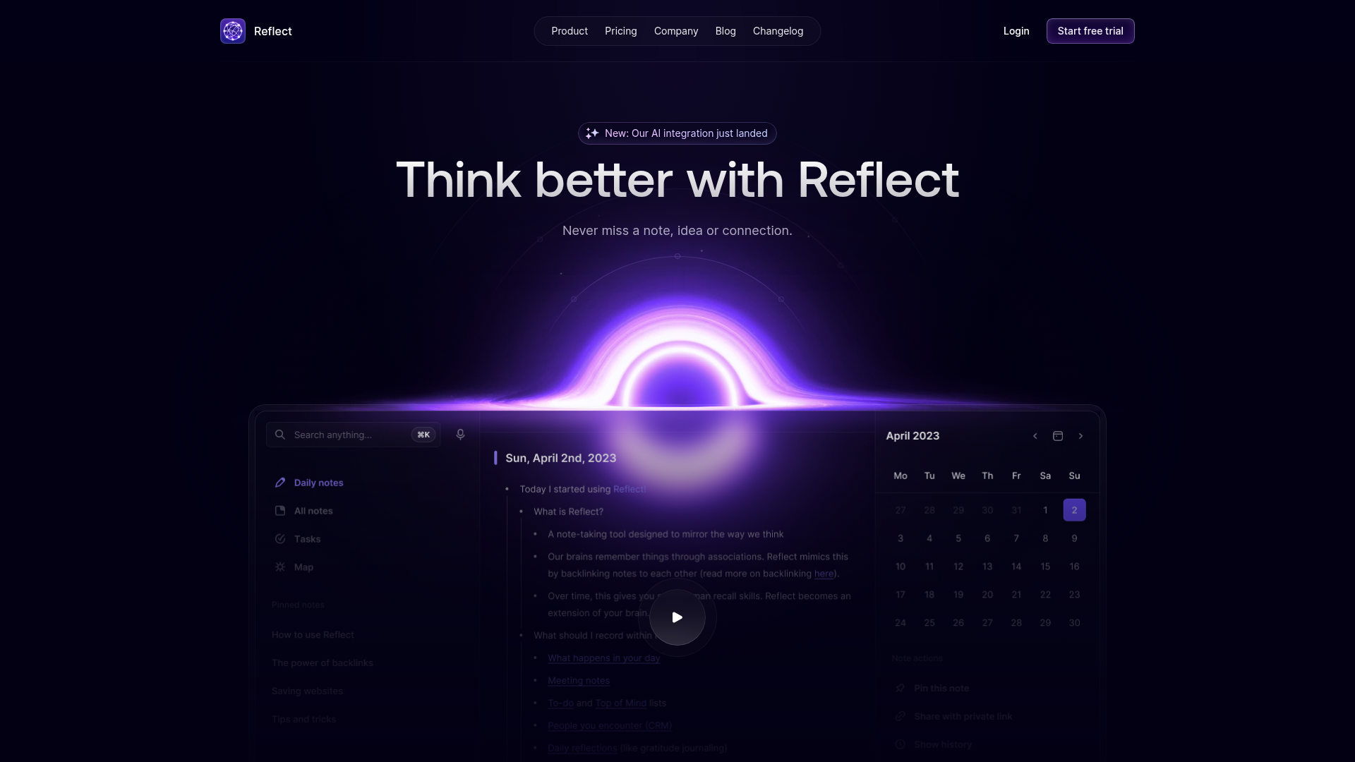 Reflect screenshot