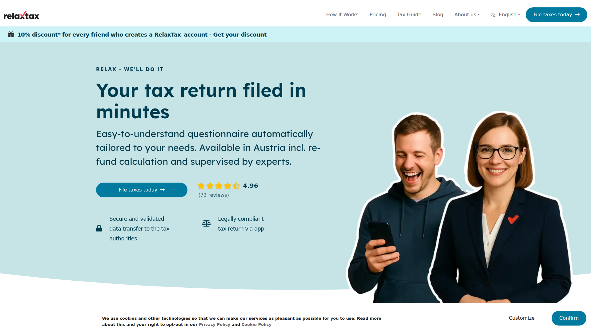 RelaxTax screenshot