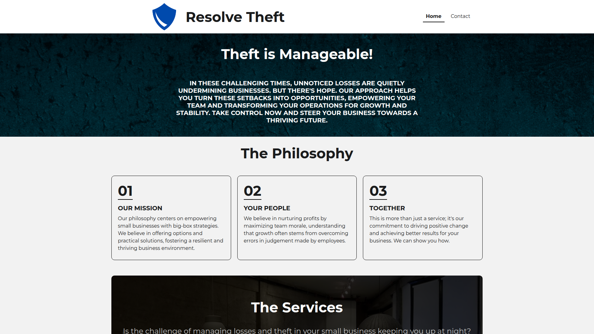 Resolve Theft screenshot