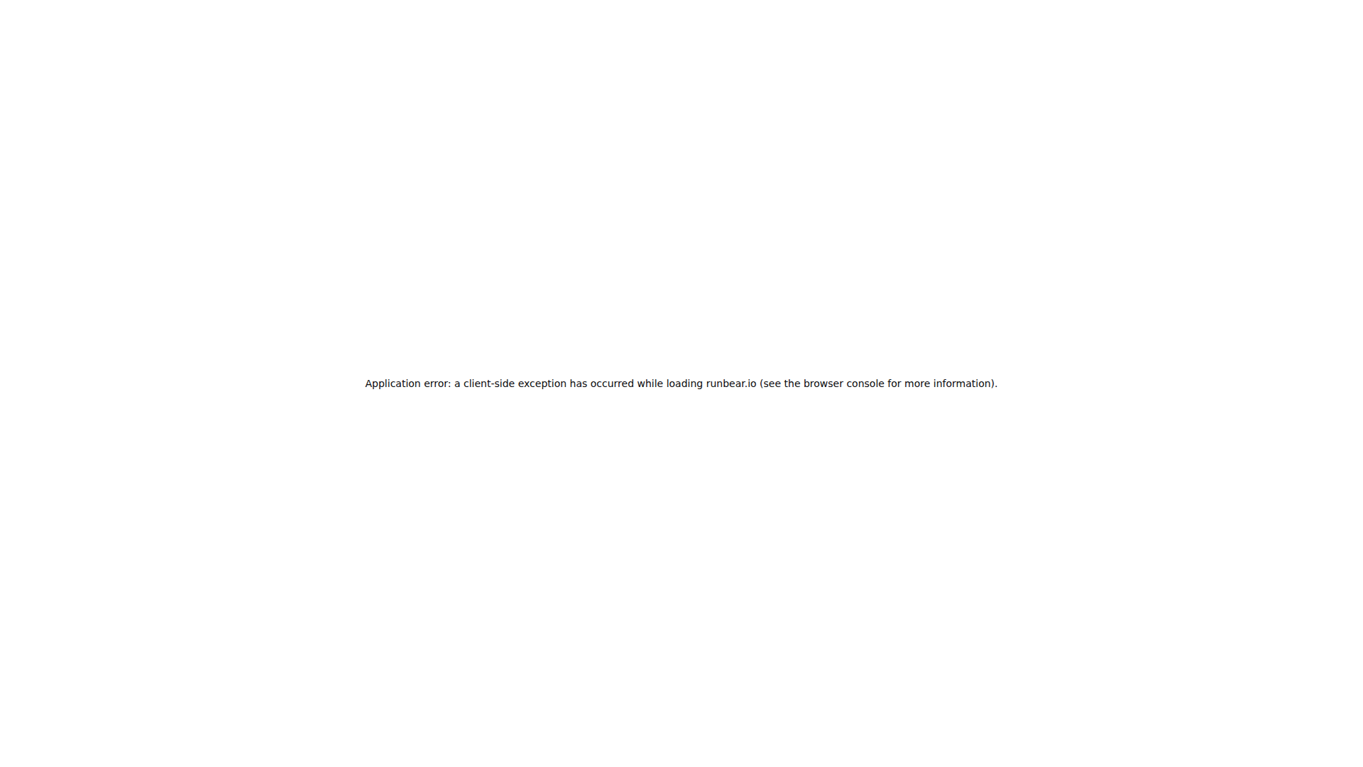 Runbear screenshot
