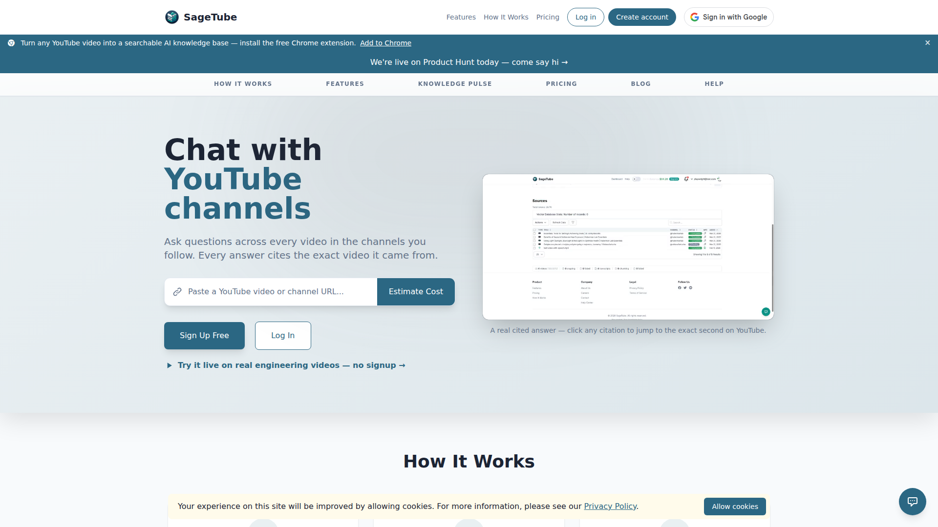SageTube screenshot