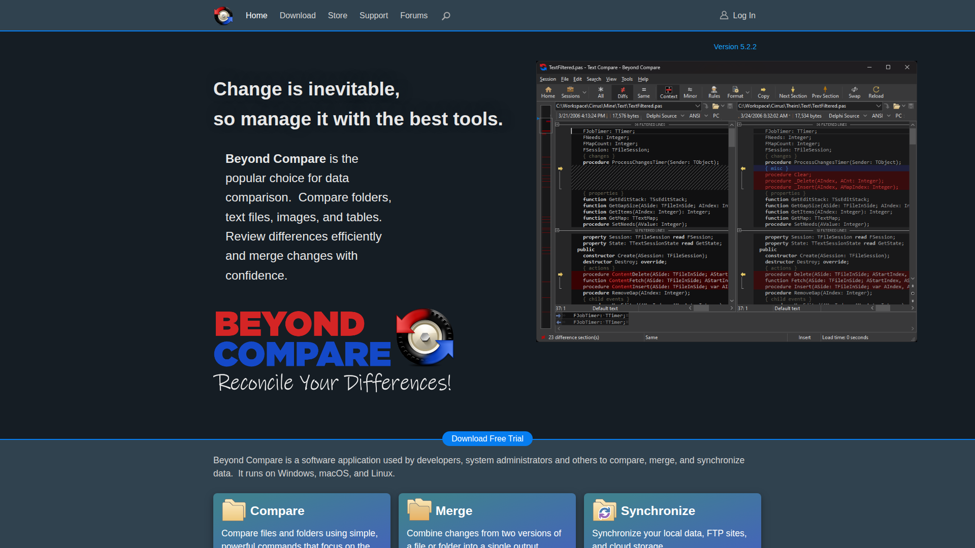 Beyond Compare screenshot