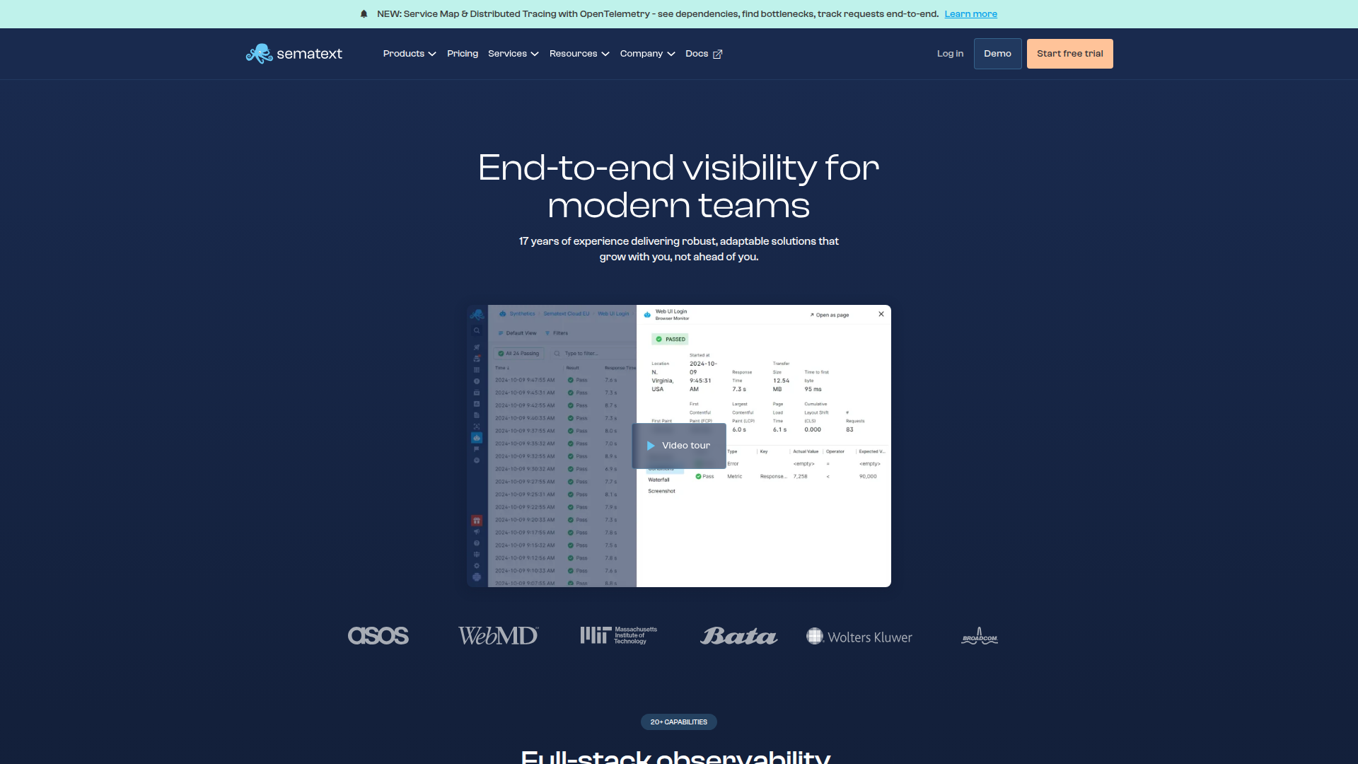 Sematext screenshot