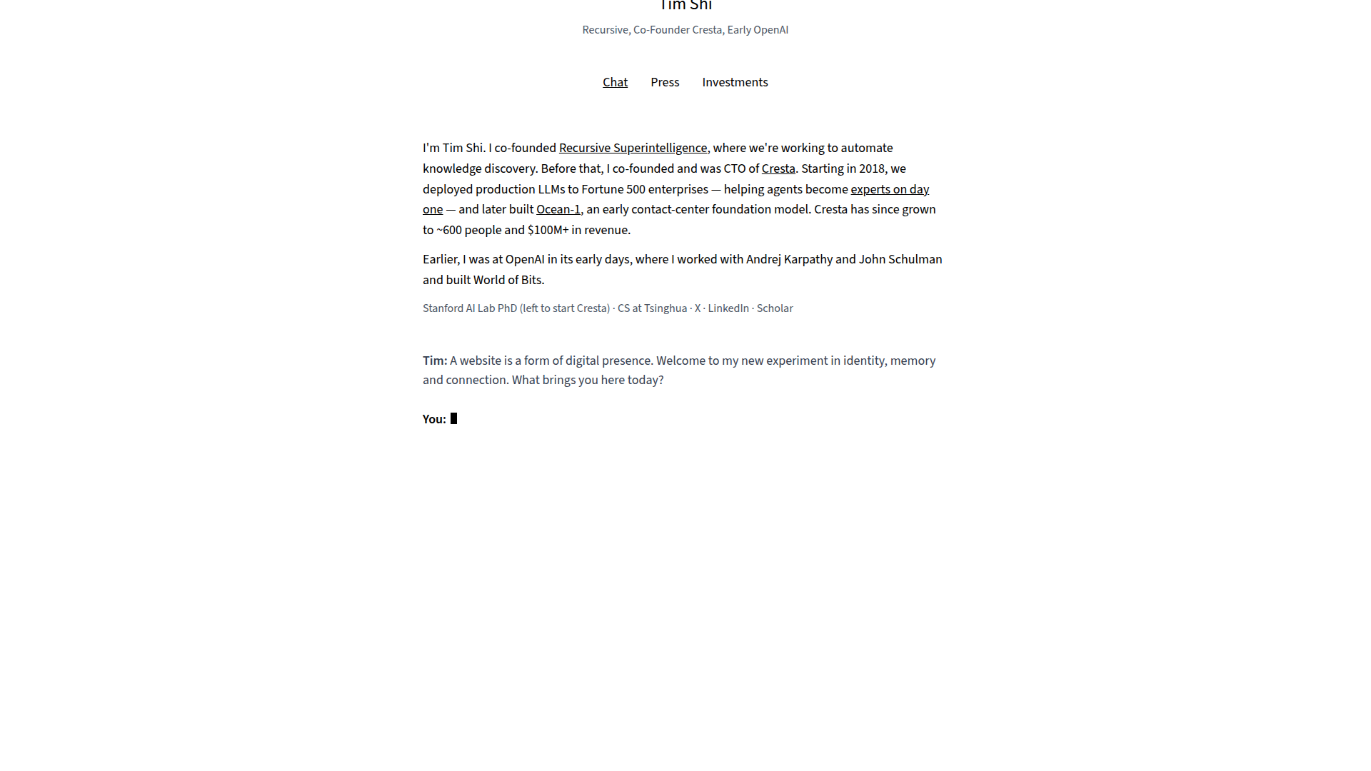 Tim Shi screenshot