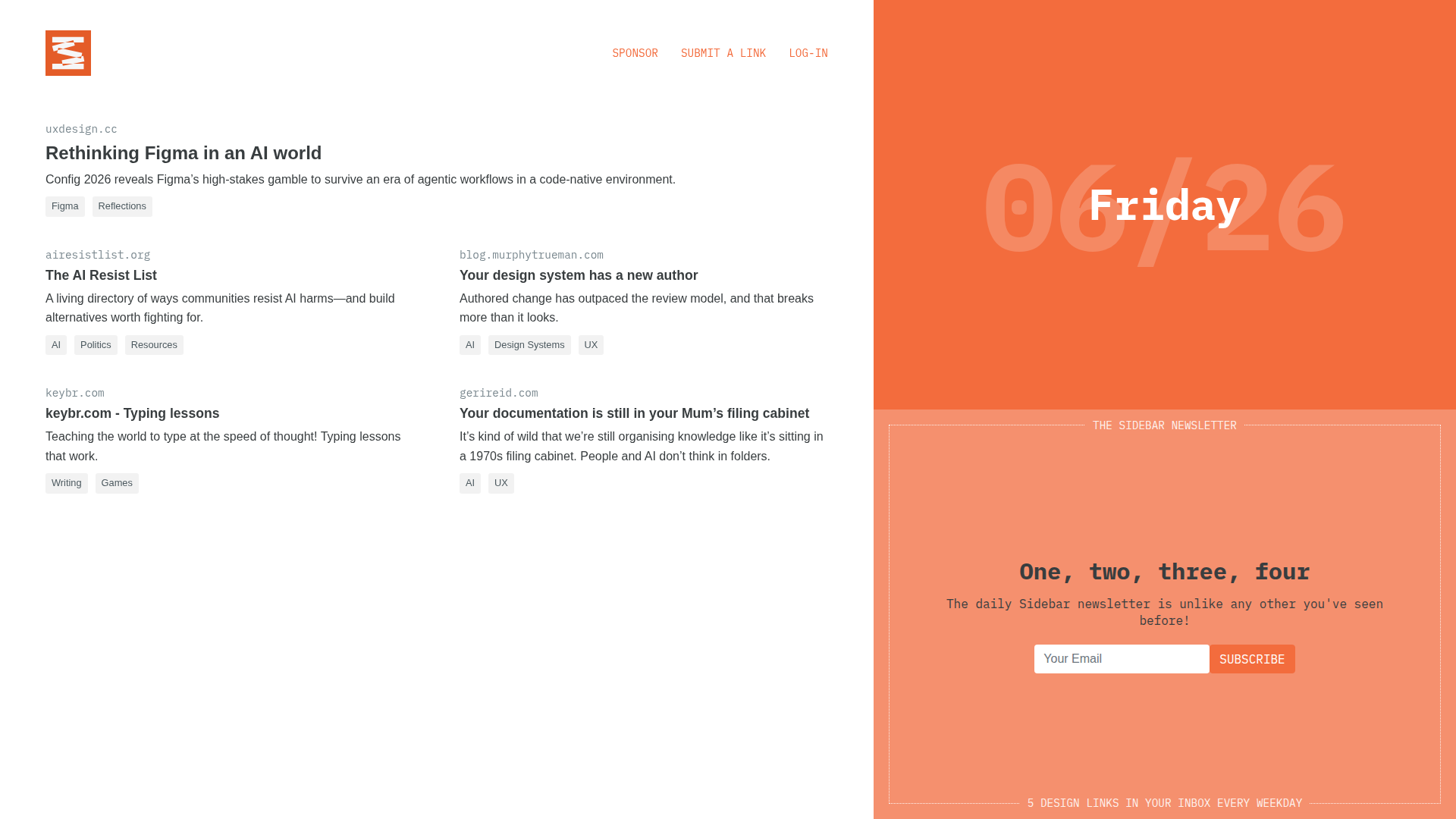 Sidebar screenshot
